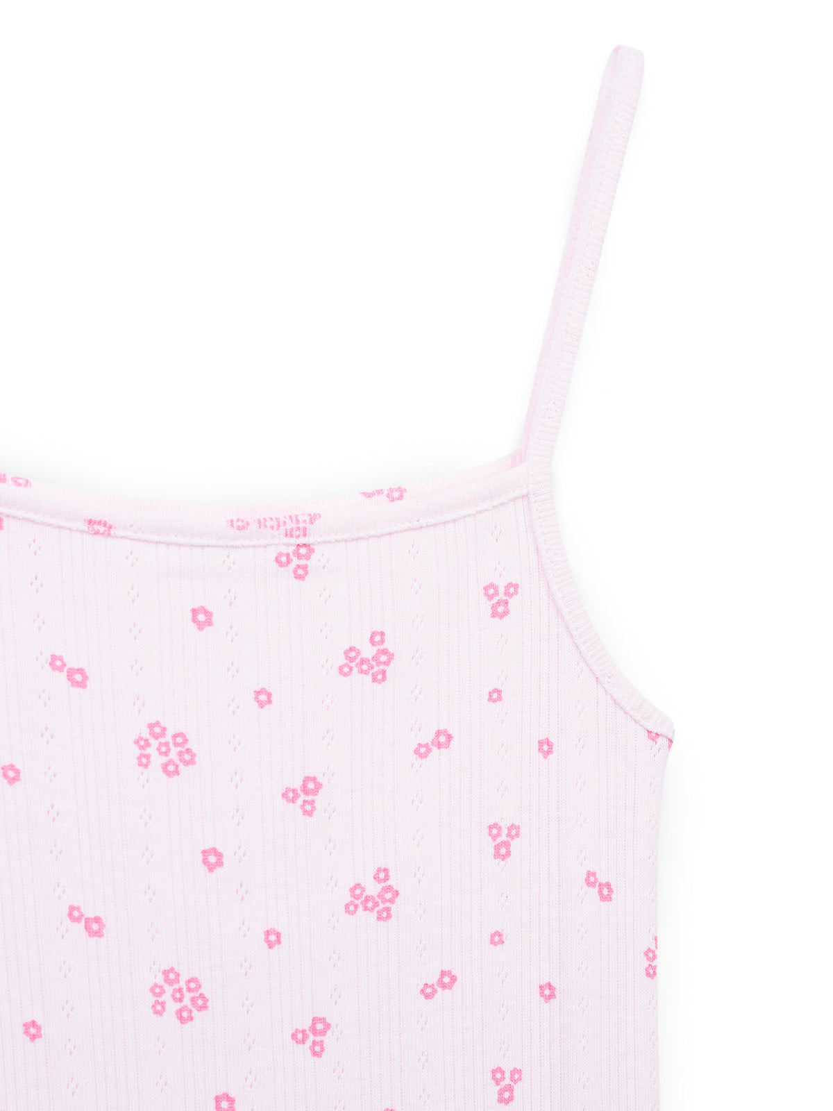 AIIZ Girl's Pointelle Strappy Dress