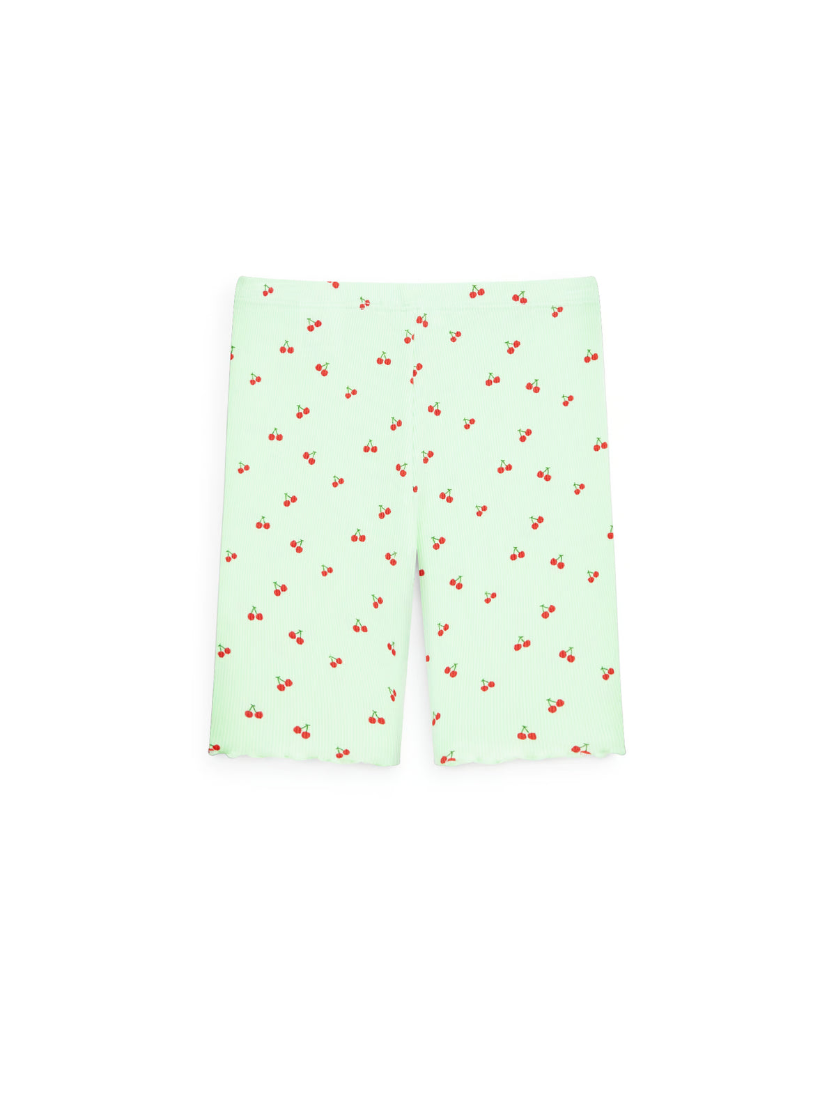 AIIZ Girl's Printed Ribbed Bike Leggings