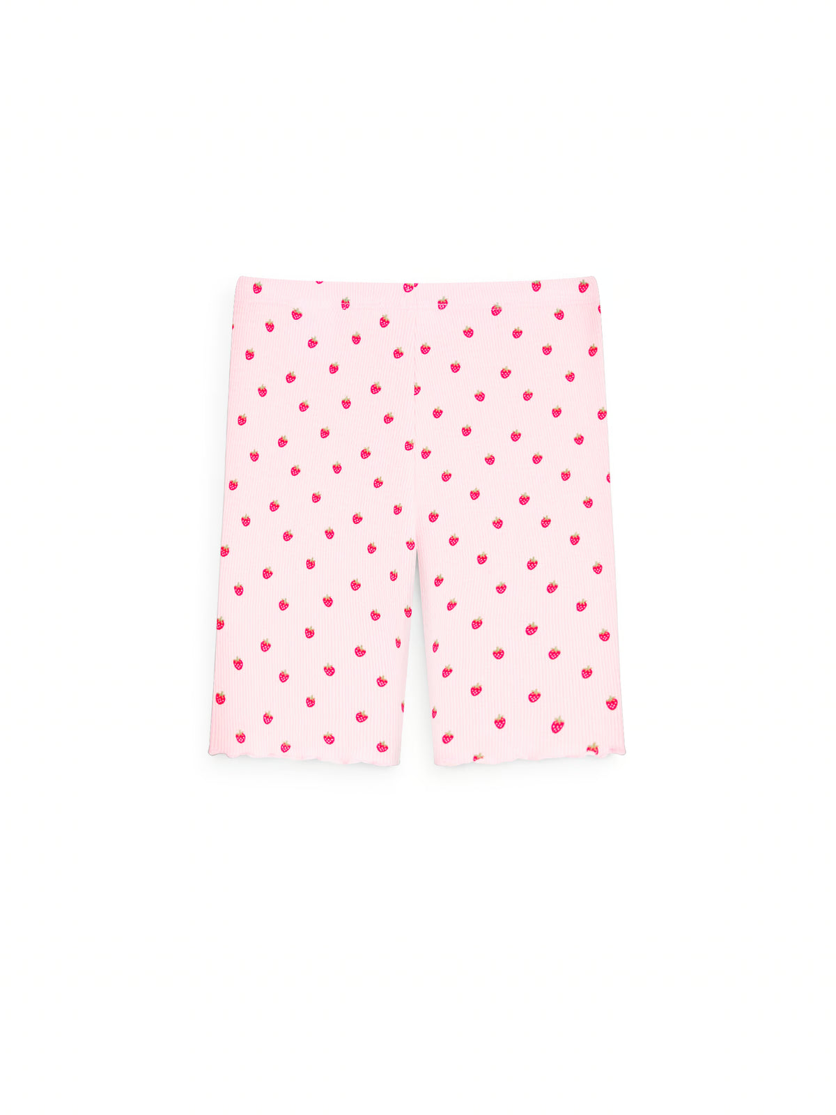 AIIZ Girl's Printed Ribbed Bike Leggings