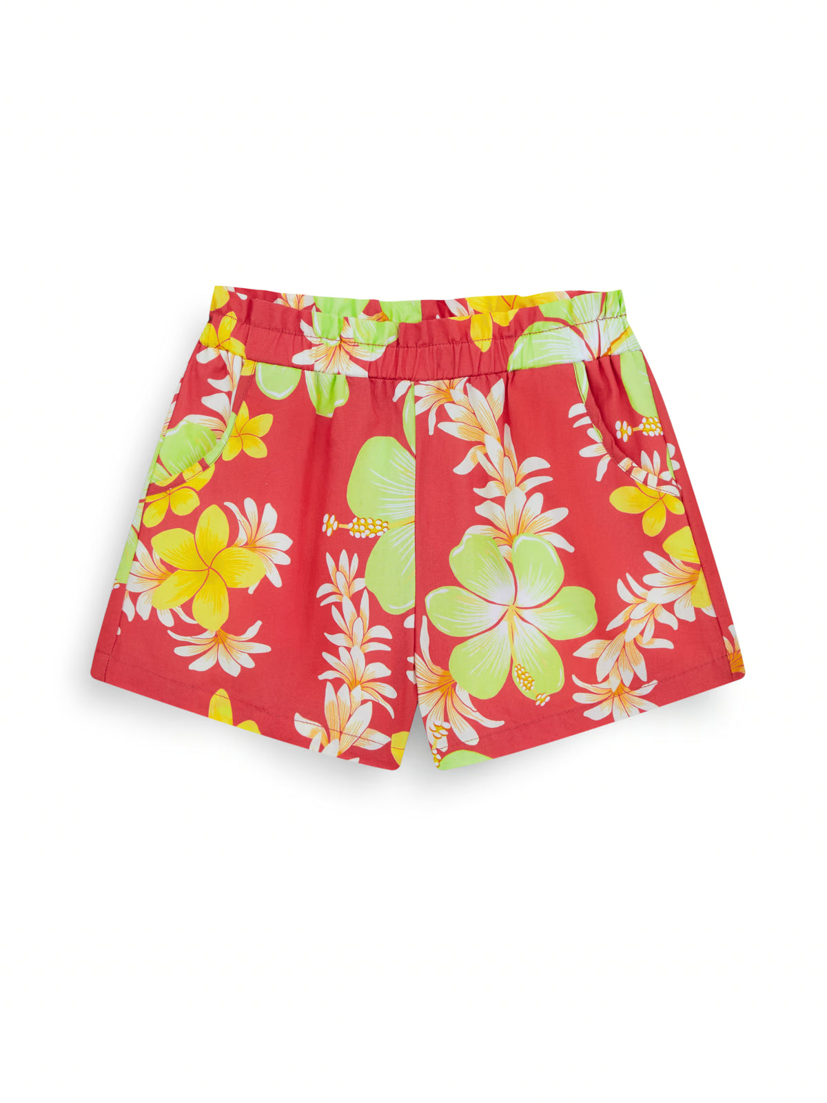 AIIZ Girl's Classic Hawaii Printed Easy Shorts