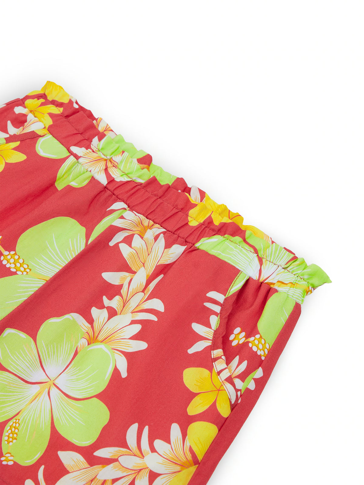 AIIZ Girl's Classic Hawaii Printed Easy Shorts