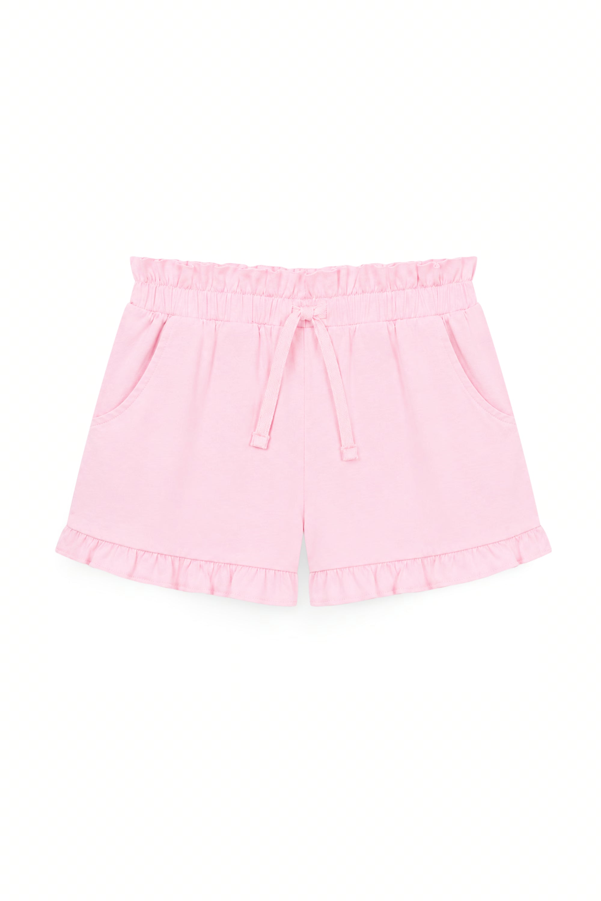 AIIZ Girl's Ruffled Shorts (Pink / 4-5Y)