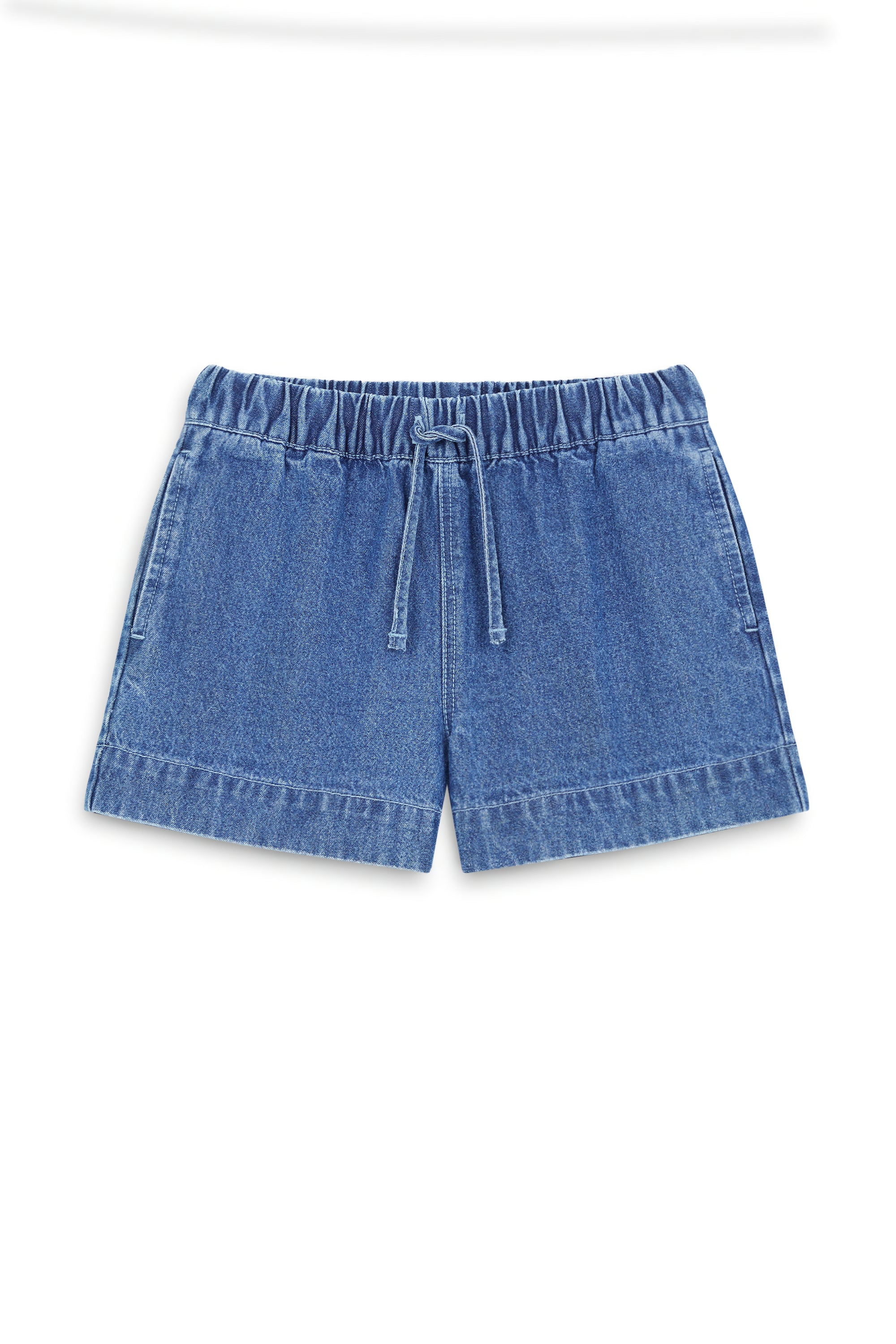 AIIZ Girl's Denim Shorts (Blue / 4-5Y)