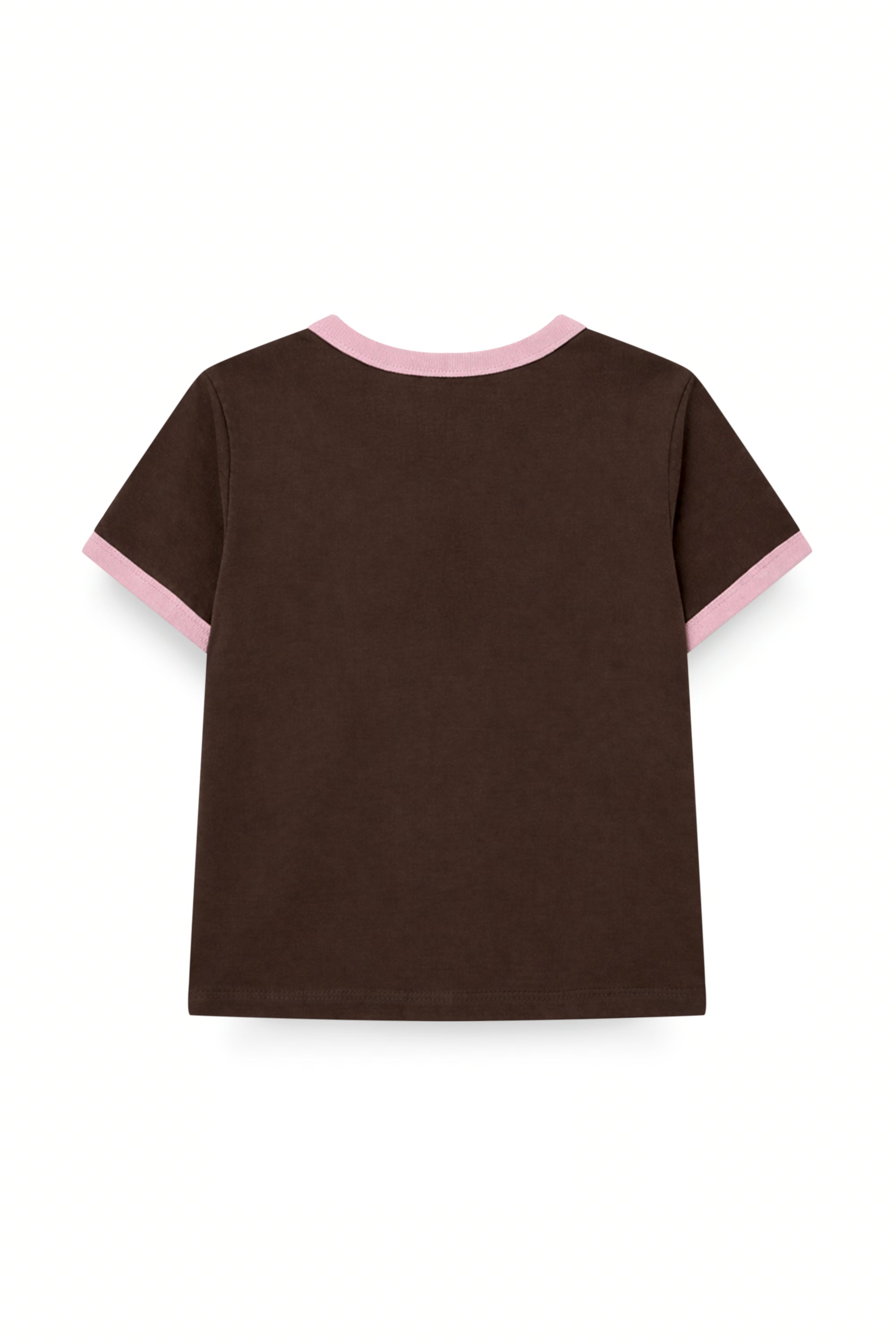AIIZ Girl's Ringer Graphic T-Shirt