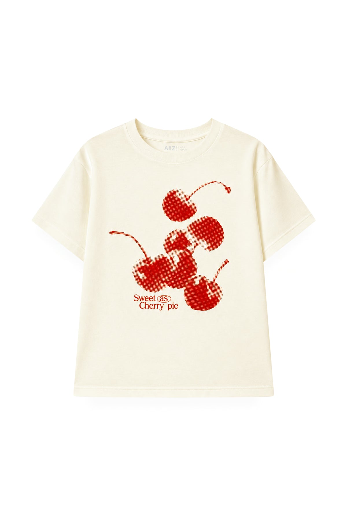AIIZ Girl's Graphic T-Shirt (Cream / 4-5Y)