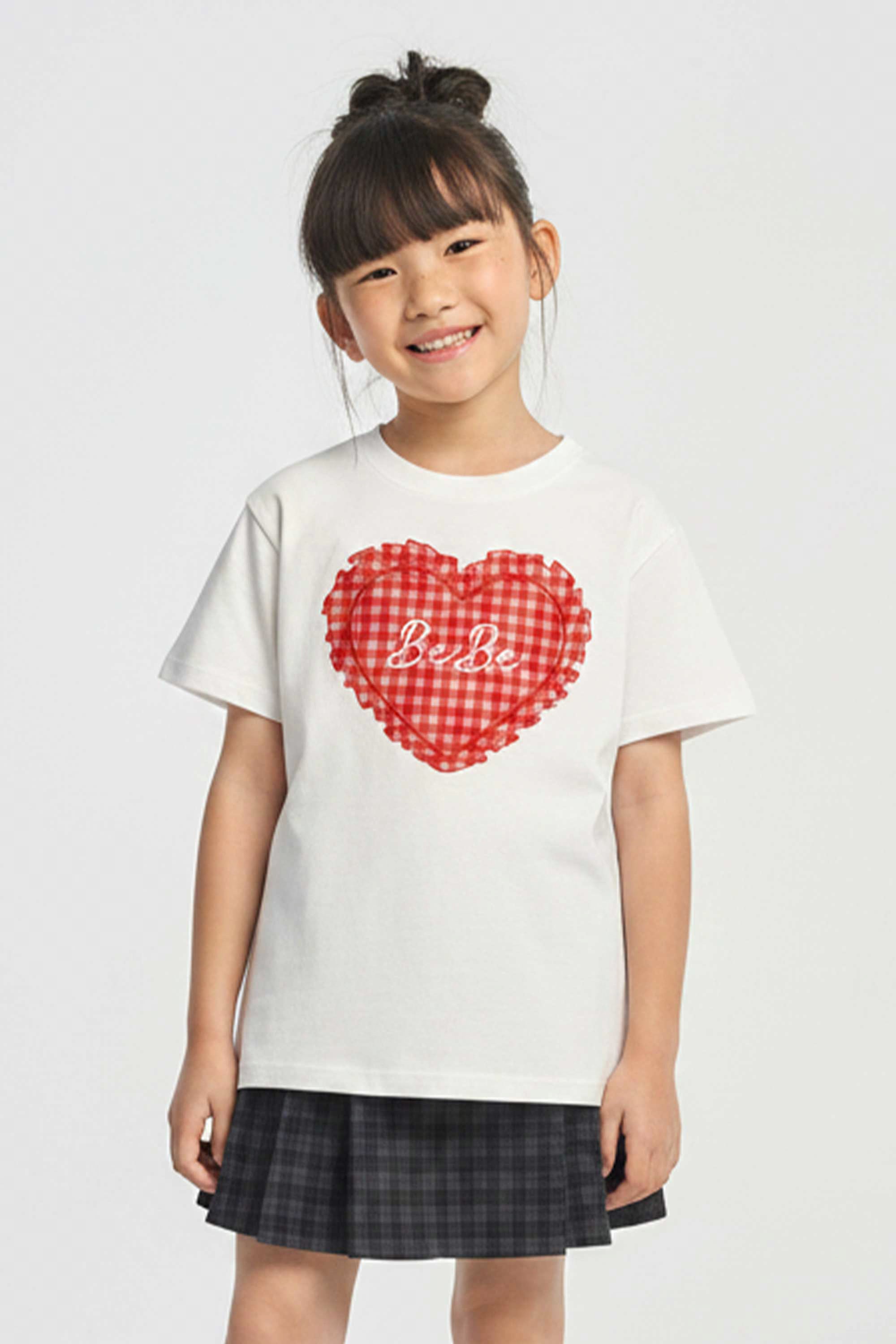 AIIZ Girl's Graphic T-Shirt (White / 4-5Y)