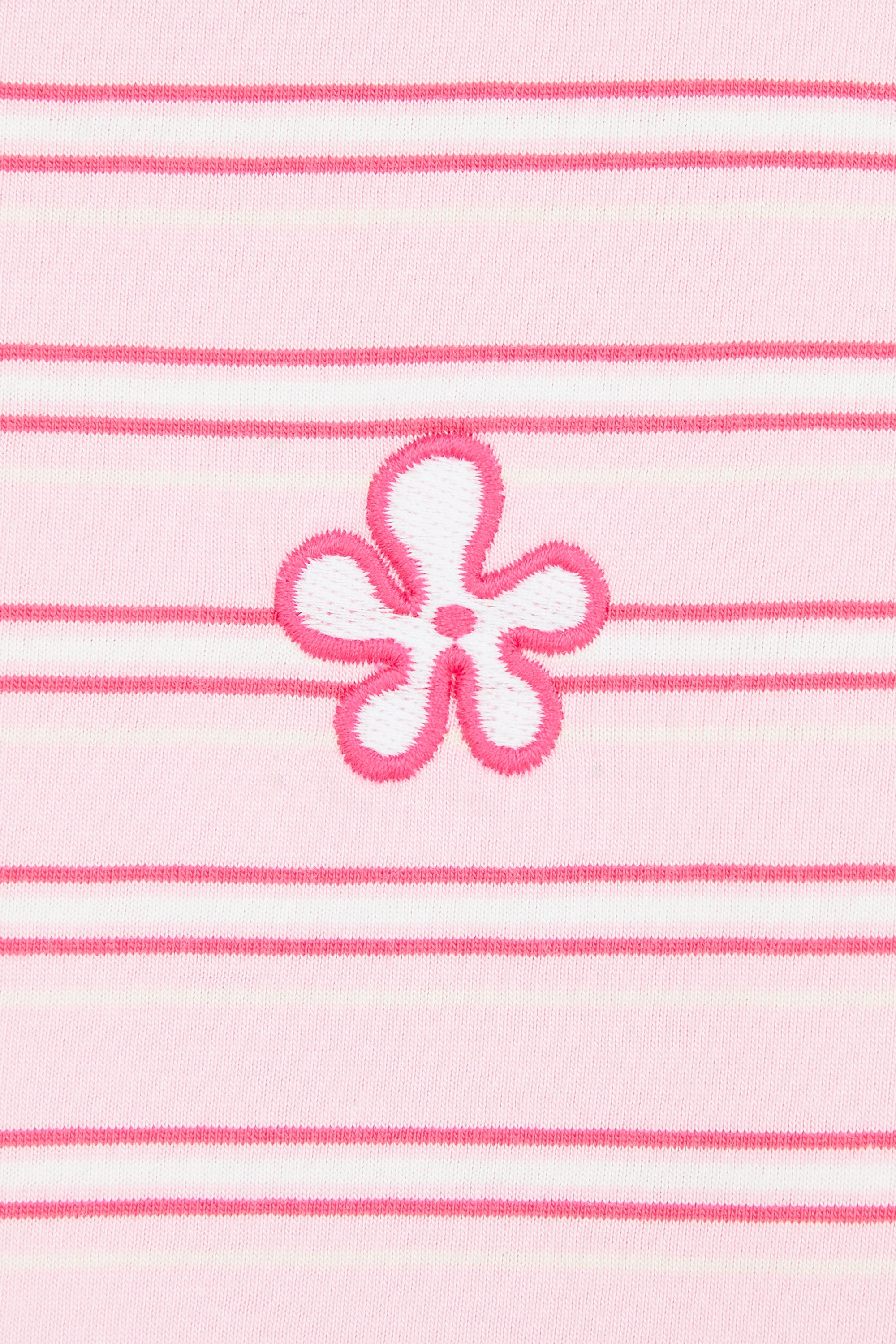 AIIZ Girl's Short Sleeve Striped T-Shirt