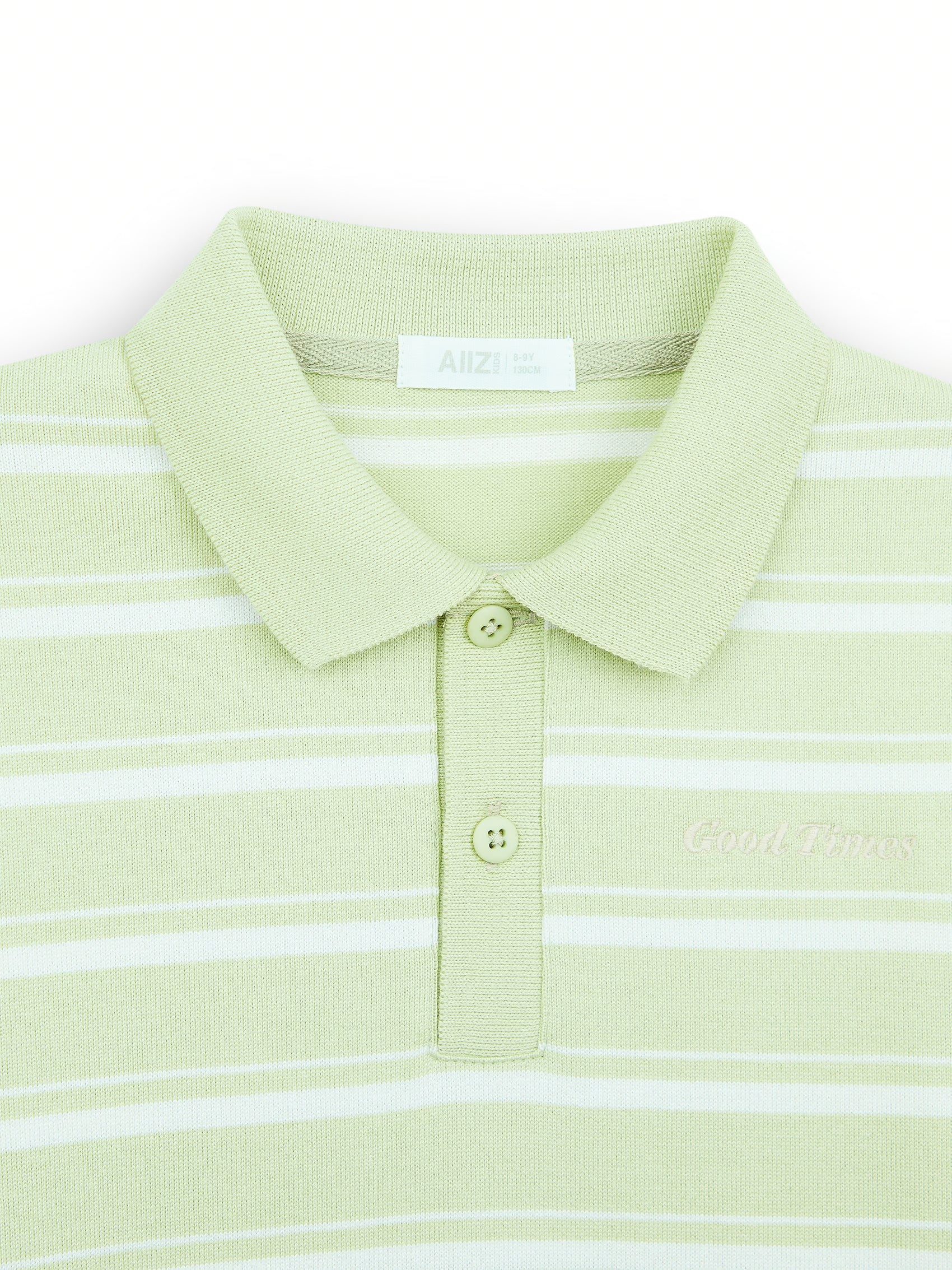 AIIZ Boy's Striped Polo Shirt