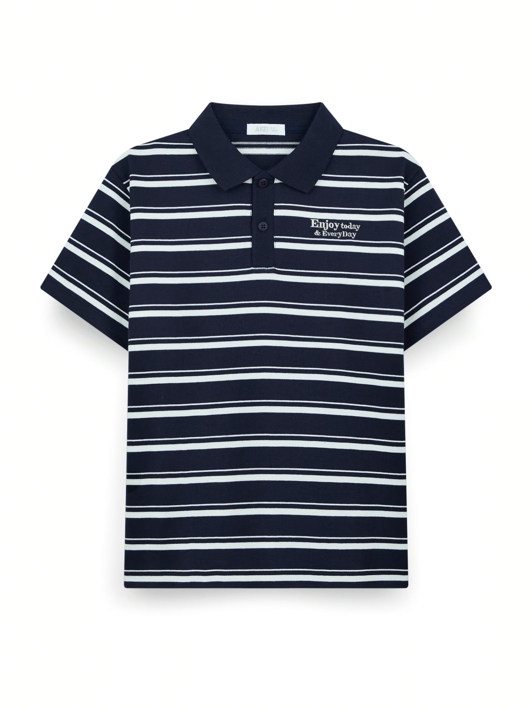 AIIZ Boy's Striped Polo Shirt