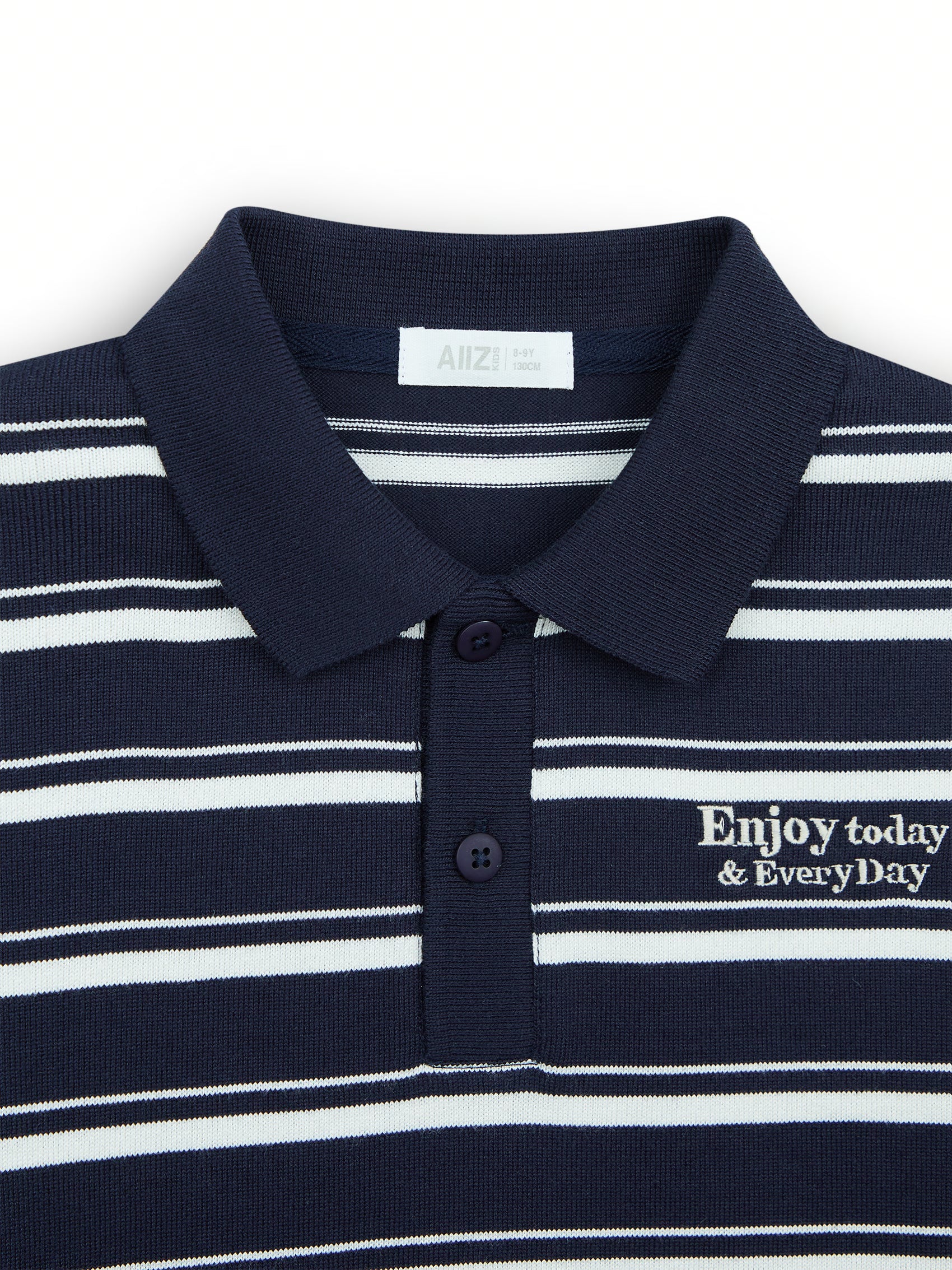 AIIZ Boy's Striped Polo Shirt