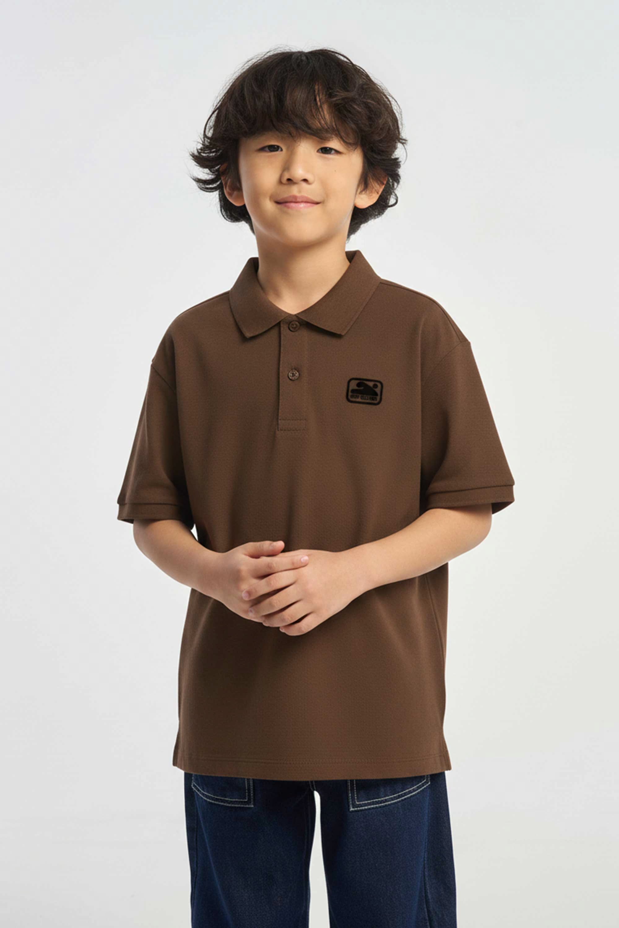 AIIZ Boy's Pique Polo Shirt