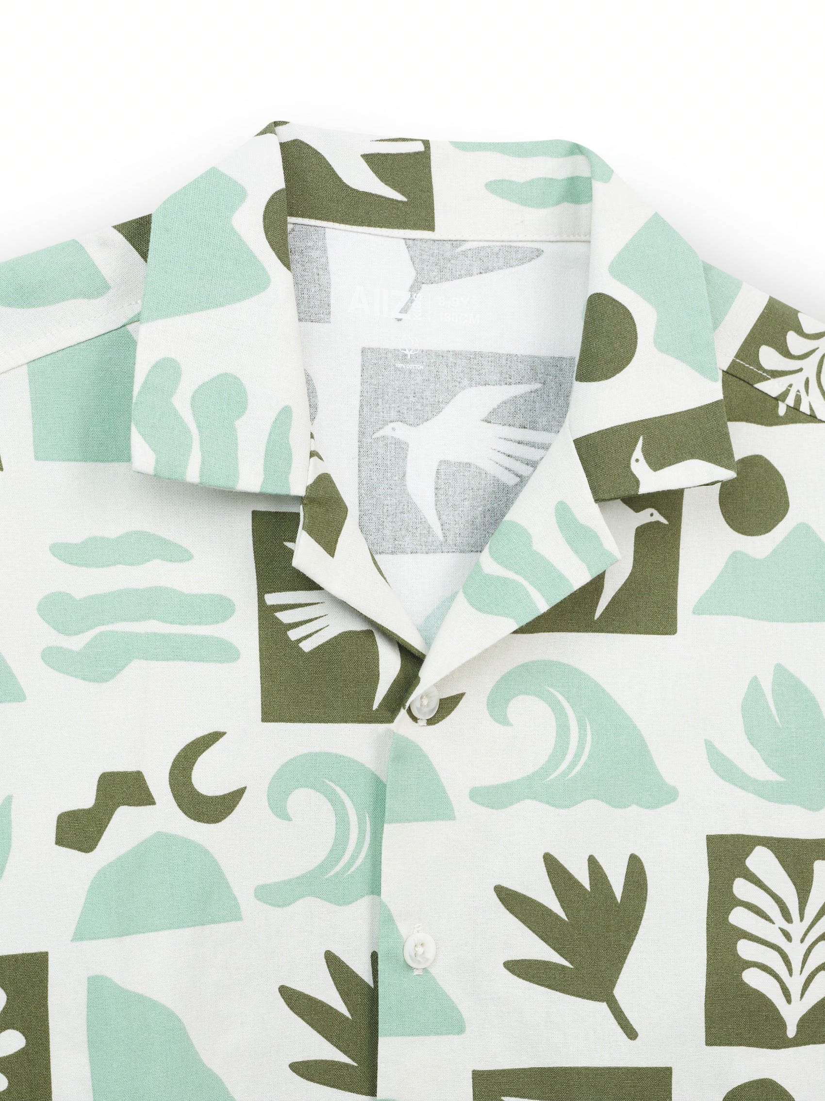 AIIZ Boy’s Printed Short Sleeve Shirt