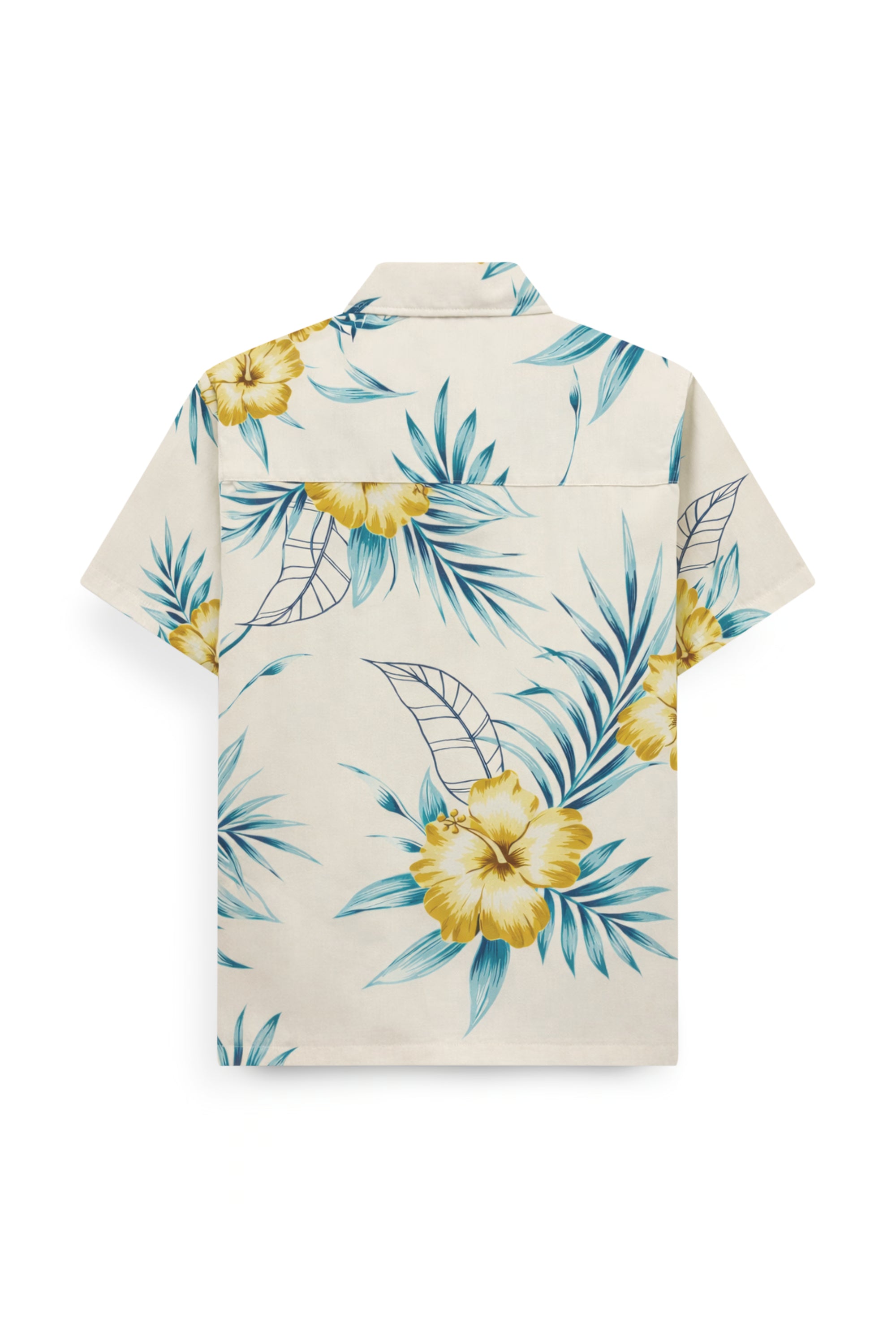 AIIZ Kids’ Summer Floral Short-Sleeve Shirt – 100% Rayon