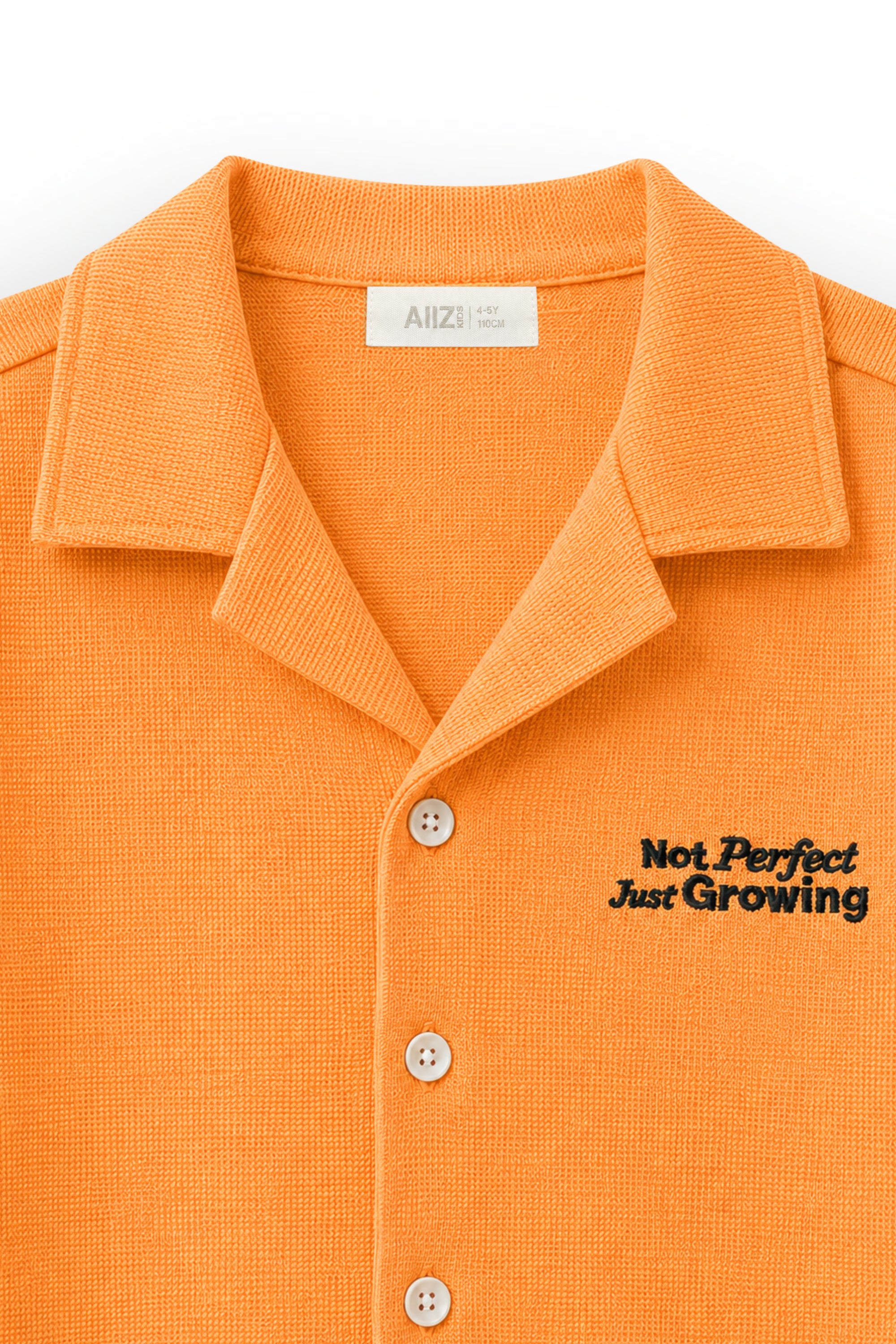 AIIZ Boy's Camp Collar Oversize Shirt