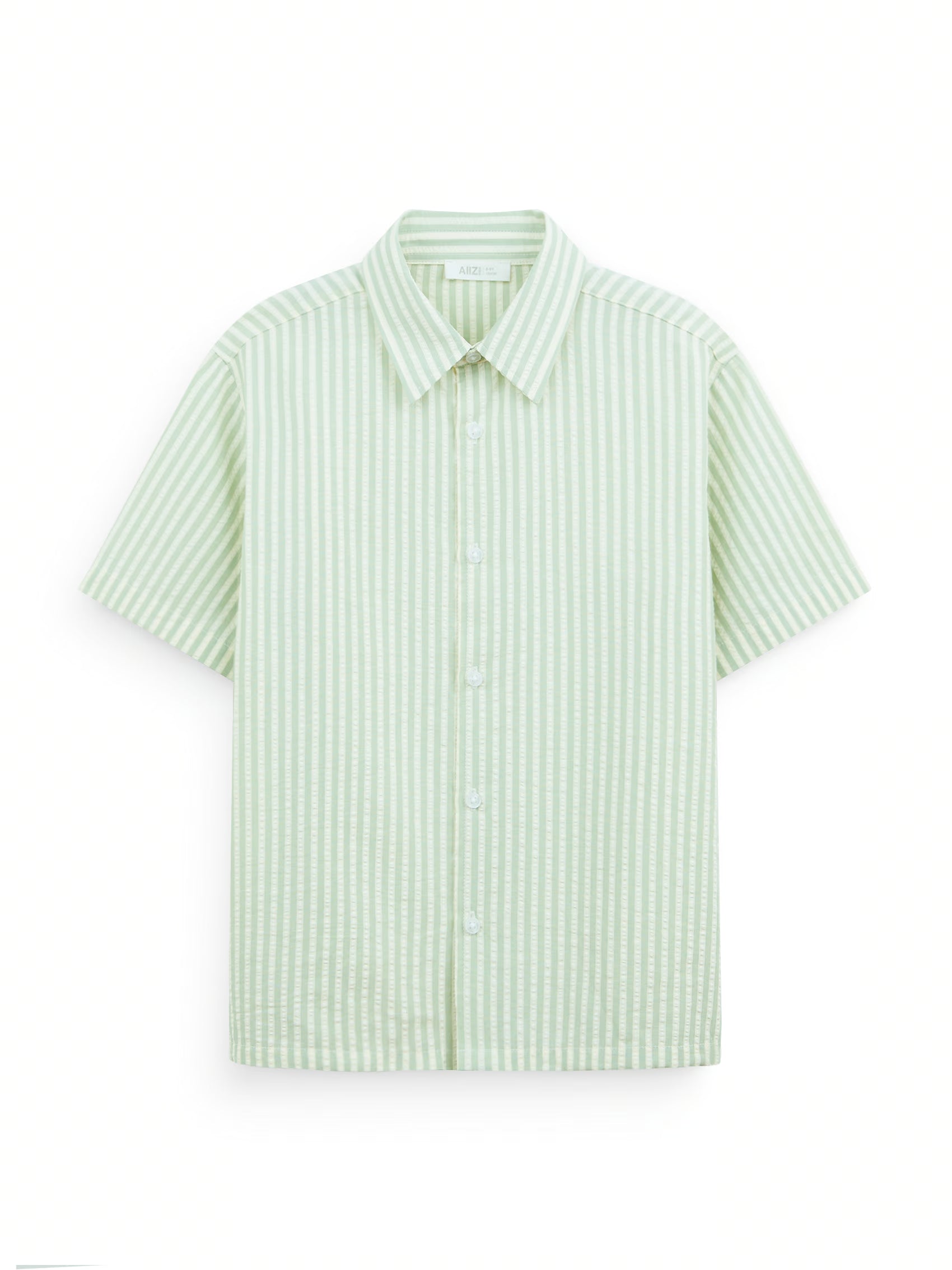 AIIZ Boy's Striped Short Sleeve Shirt