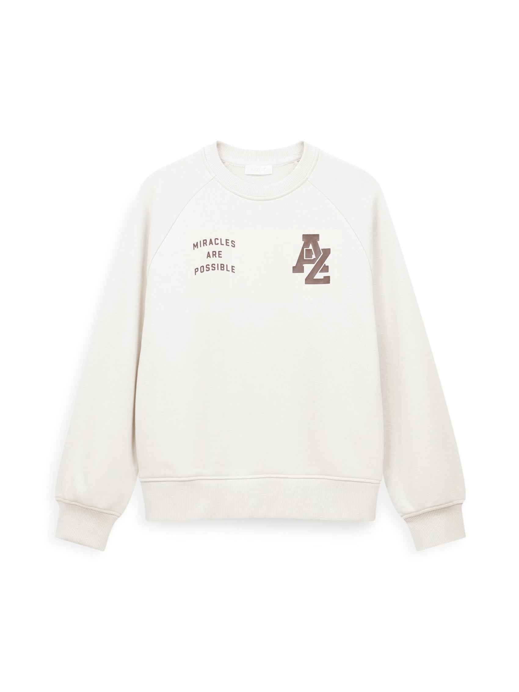 AIIZ Boy's Graphic Sweatshirt (Cream / 3-4Y)