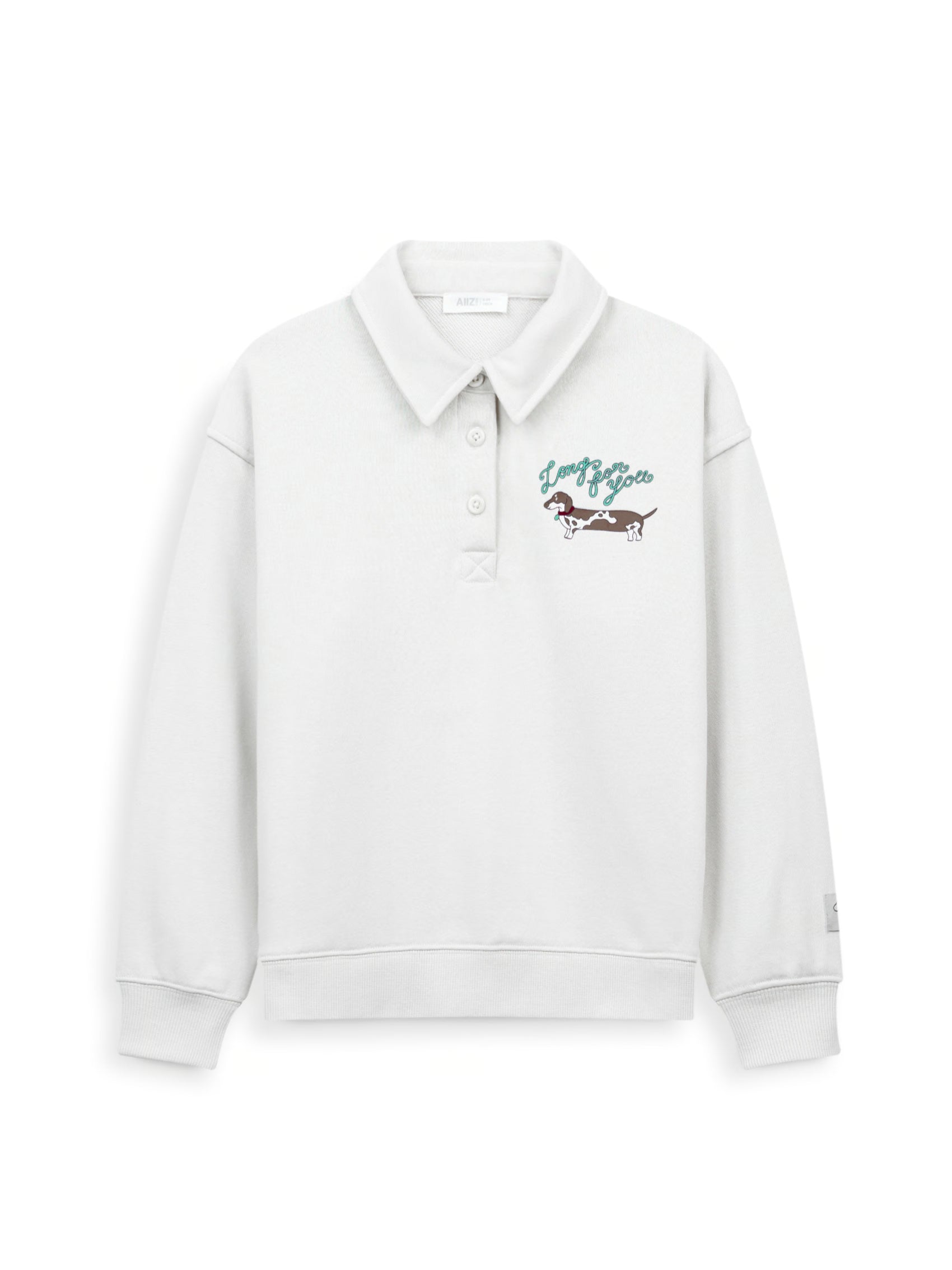 AIIZ Boy's Petite Cafe Polo Sweatshirt