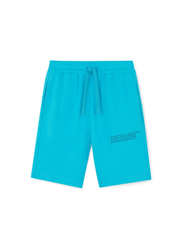 AIIZ Boy's Jersey Shorts (Blue / 4-5Y)
