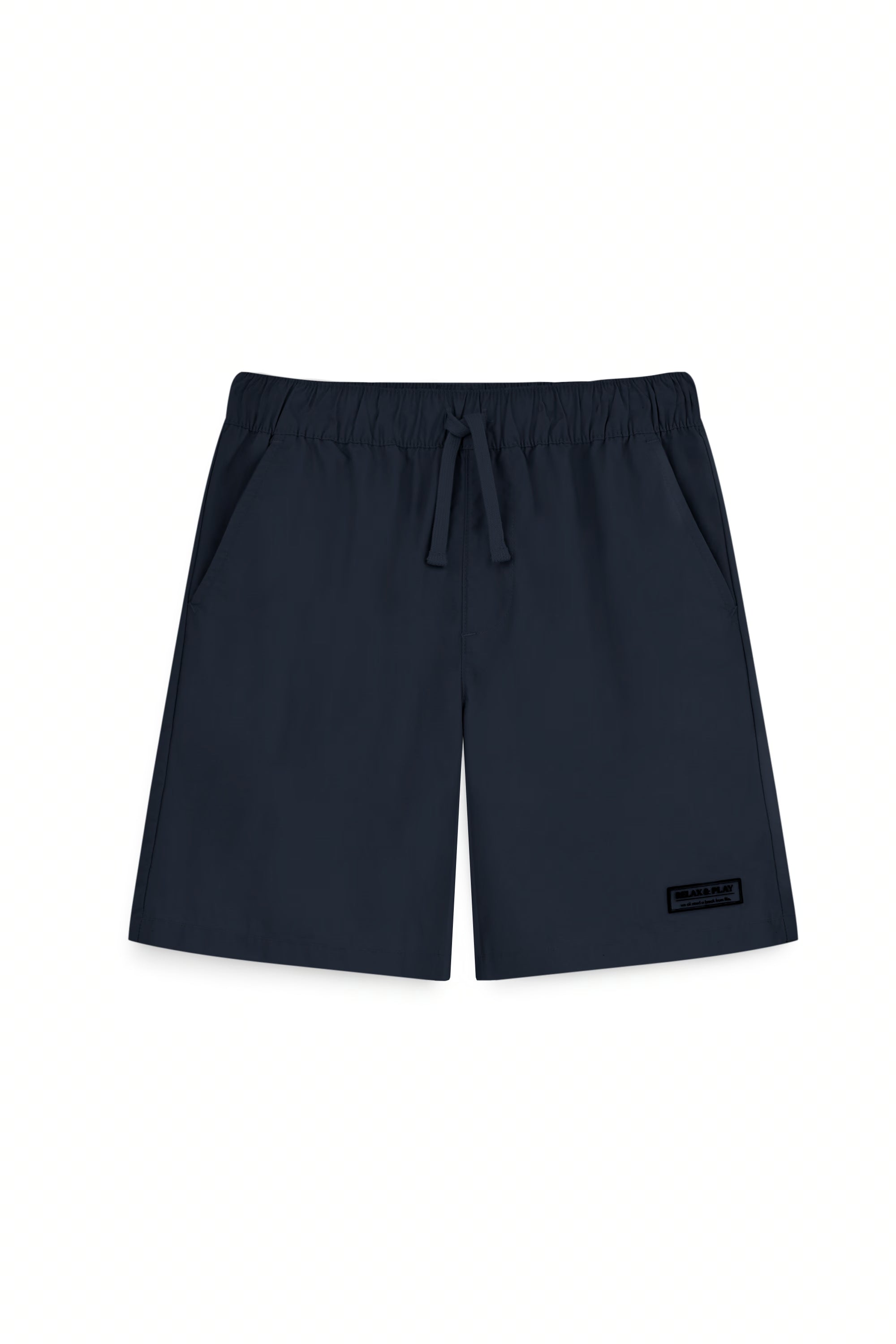 AIIZ Boy's Elastic Waist Shorts (Navy / 4-5Y)