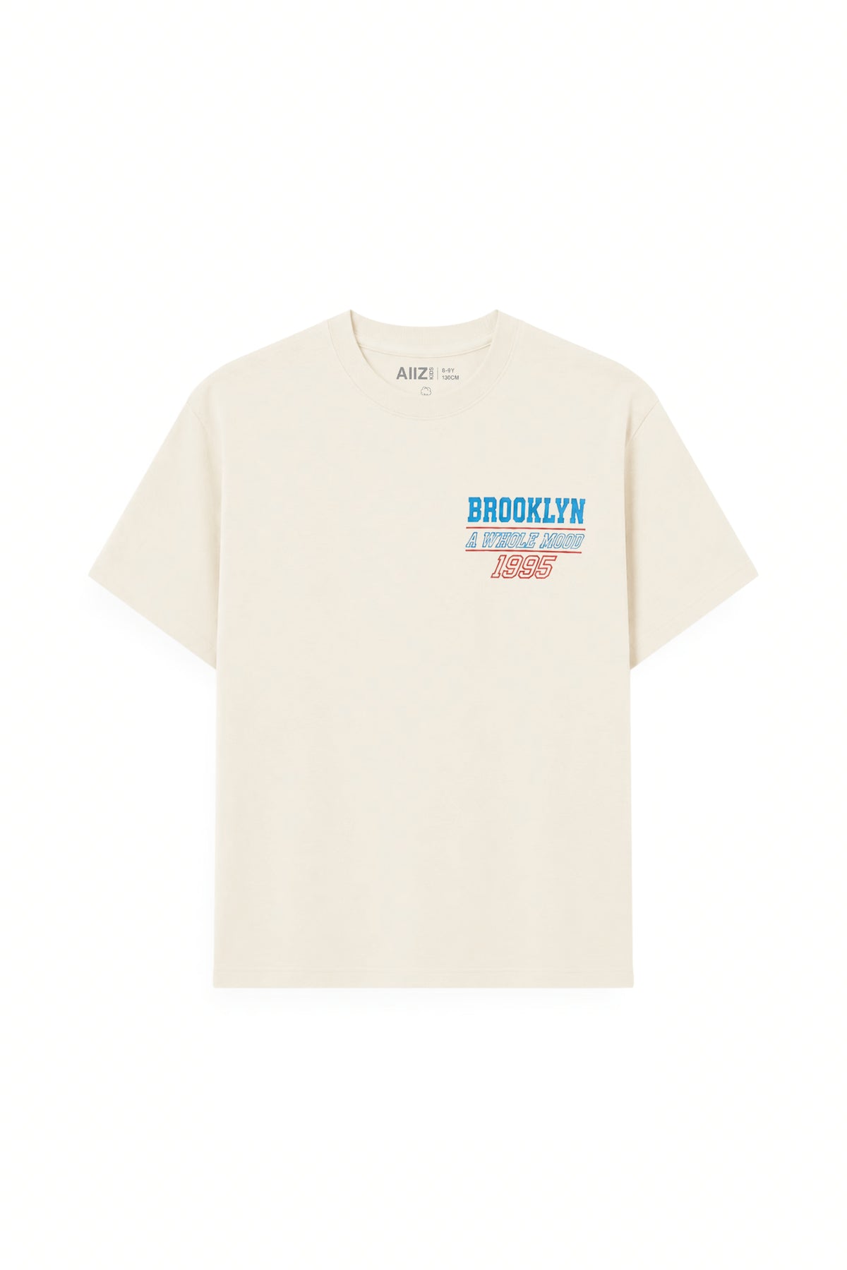 AIIZ Boy's Graphic T-Shirt (Cream / 4-5Y)