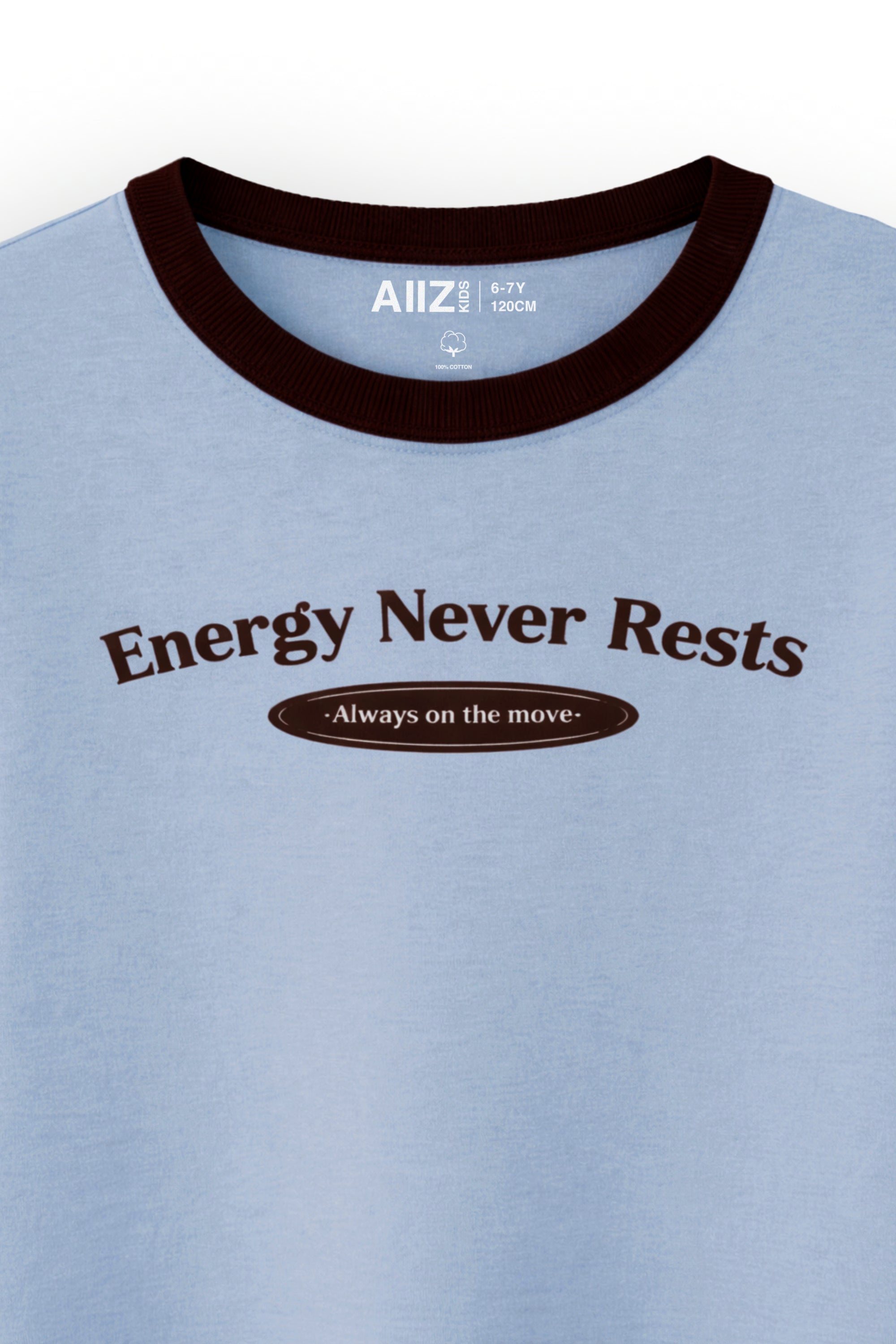 AIIZ Boy's Ringer Graphic T-Shirt