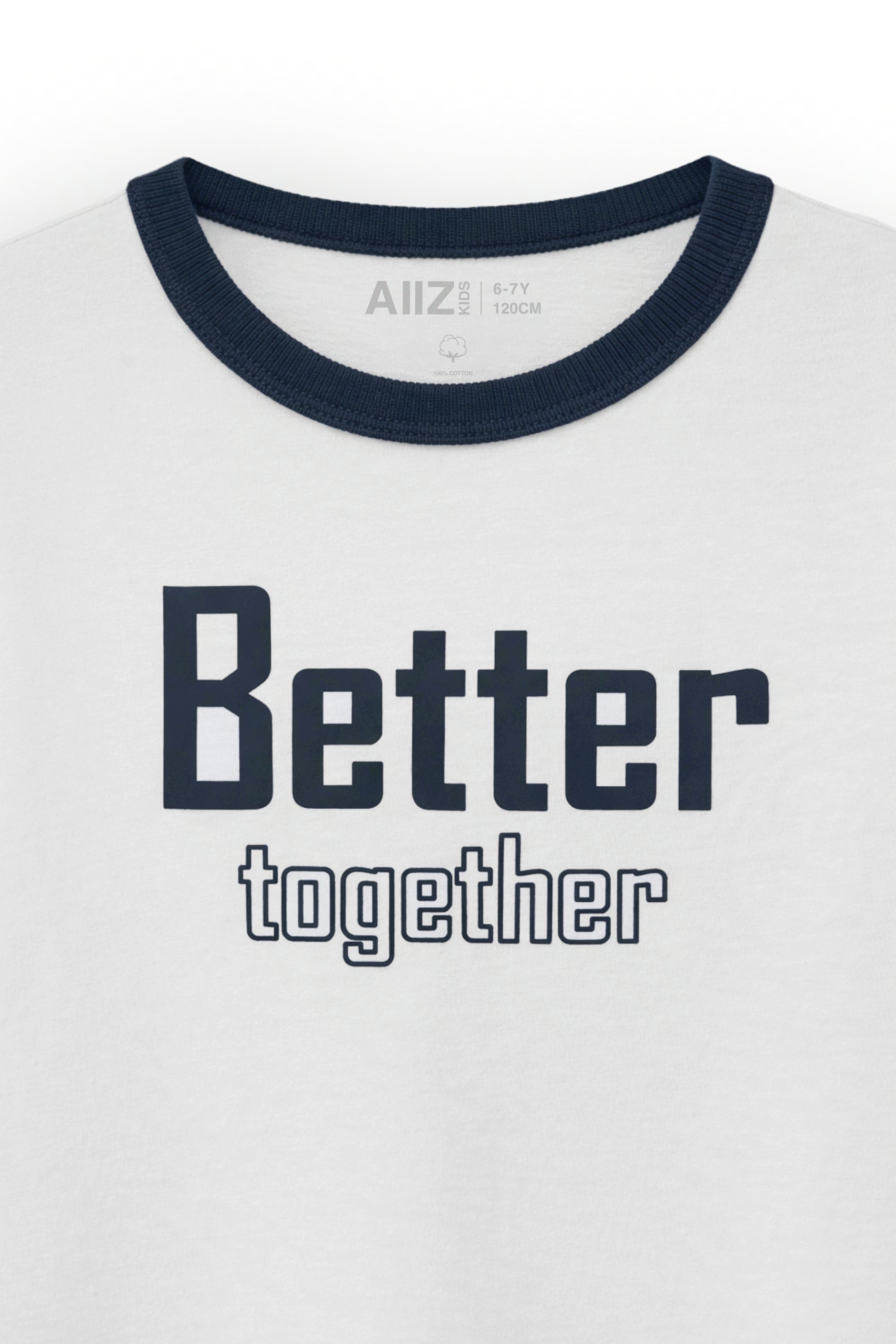 AIIZ Boy's Ringer Graphic T-Shirt