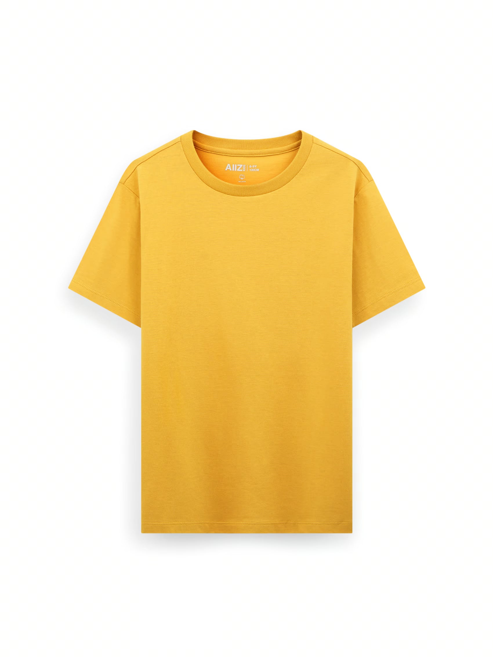 AIIZ Boy’s Cotton T-Shirt (Yellow / 4-5Y)