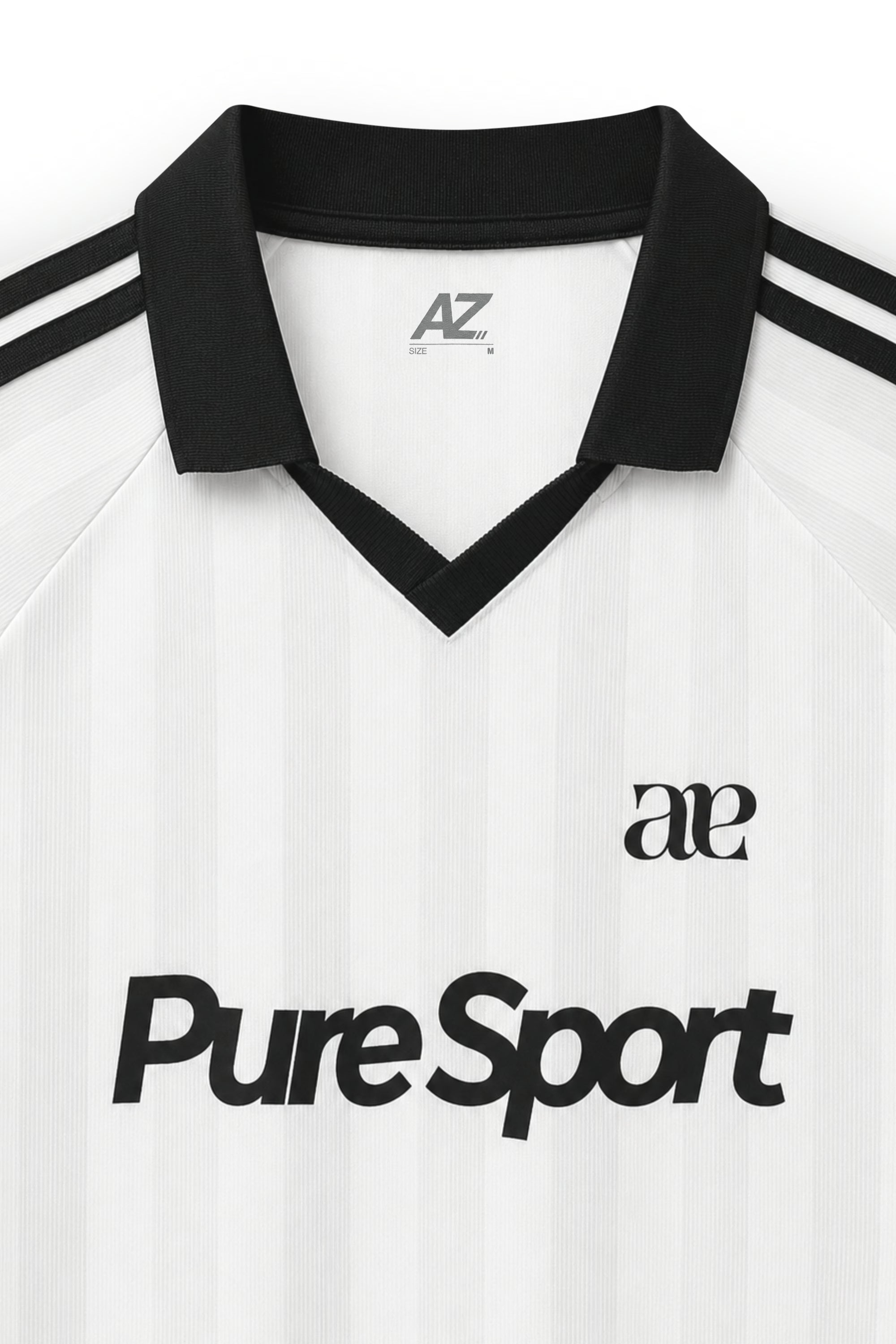 AIIZ Men's The Blokecore Edit Pinstripe Polo Shirt