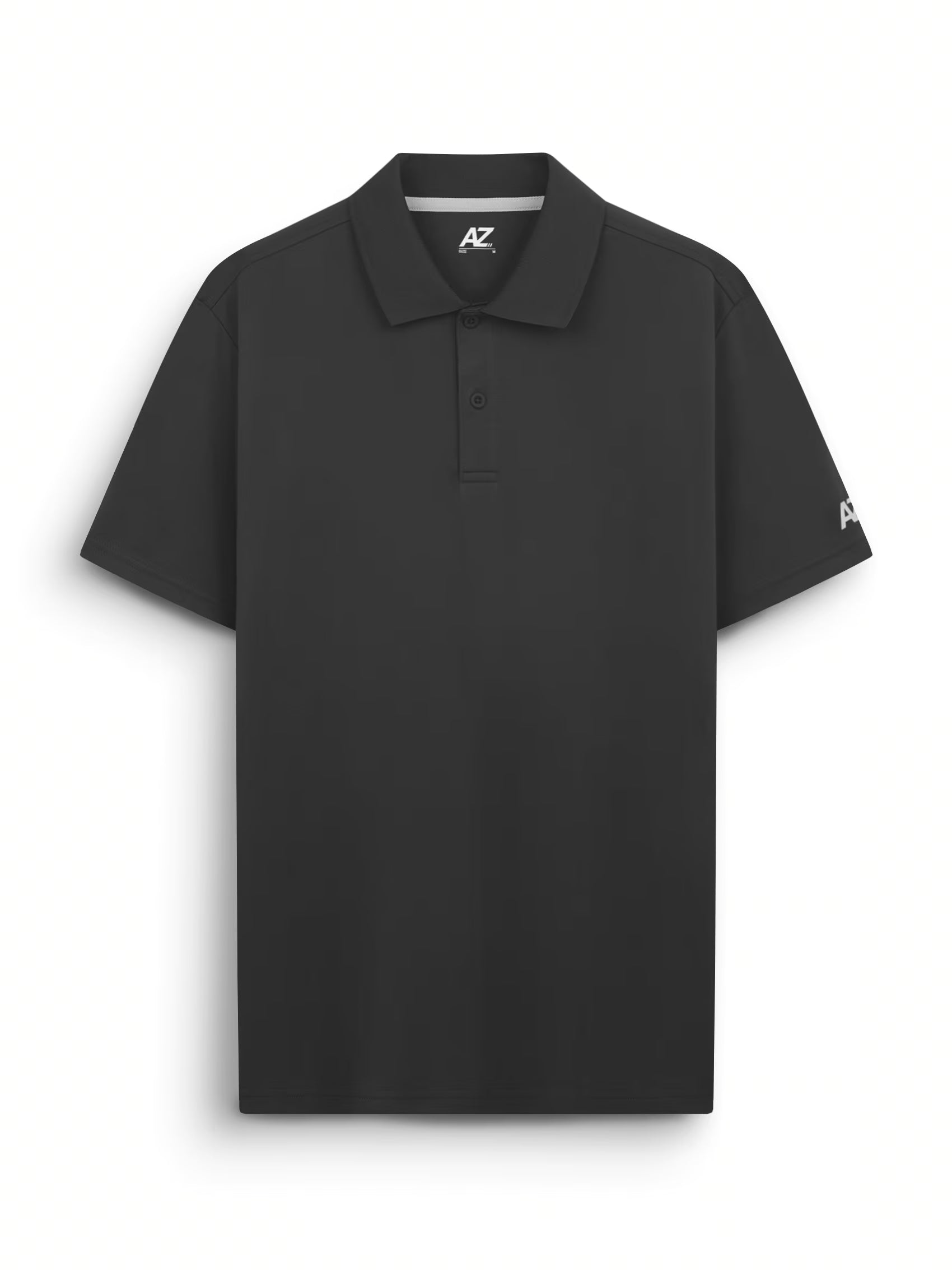 AIIZ Men's Quick Dry Active Polo Shirt (Dark Grey / S)