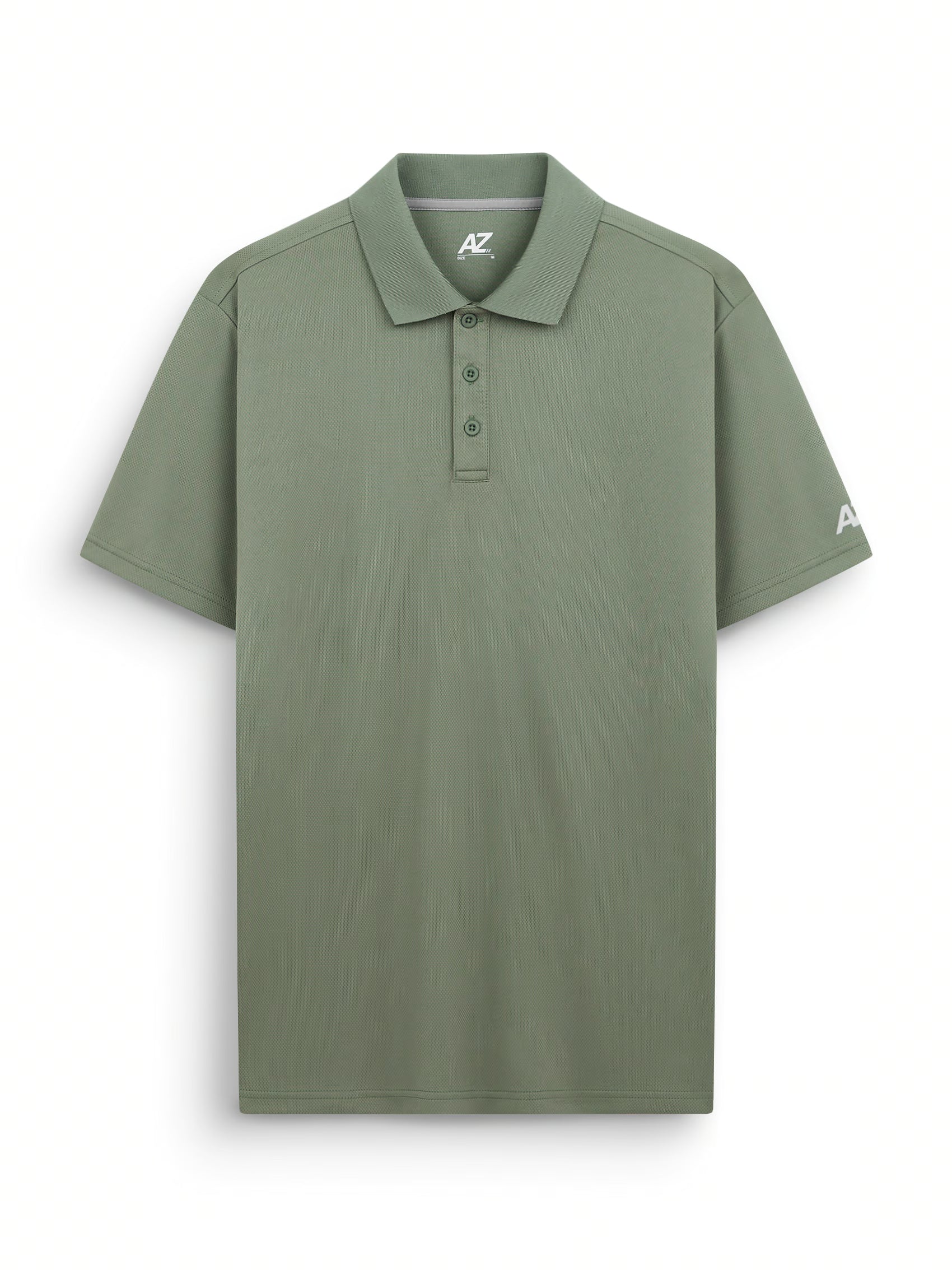 AIIZ Men's Quick Dry Active Polo Shirt (Olive / S)