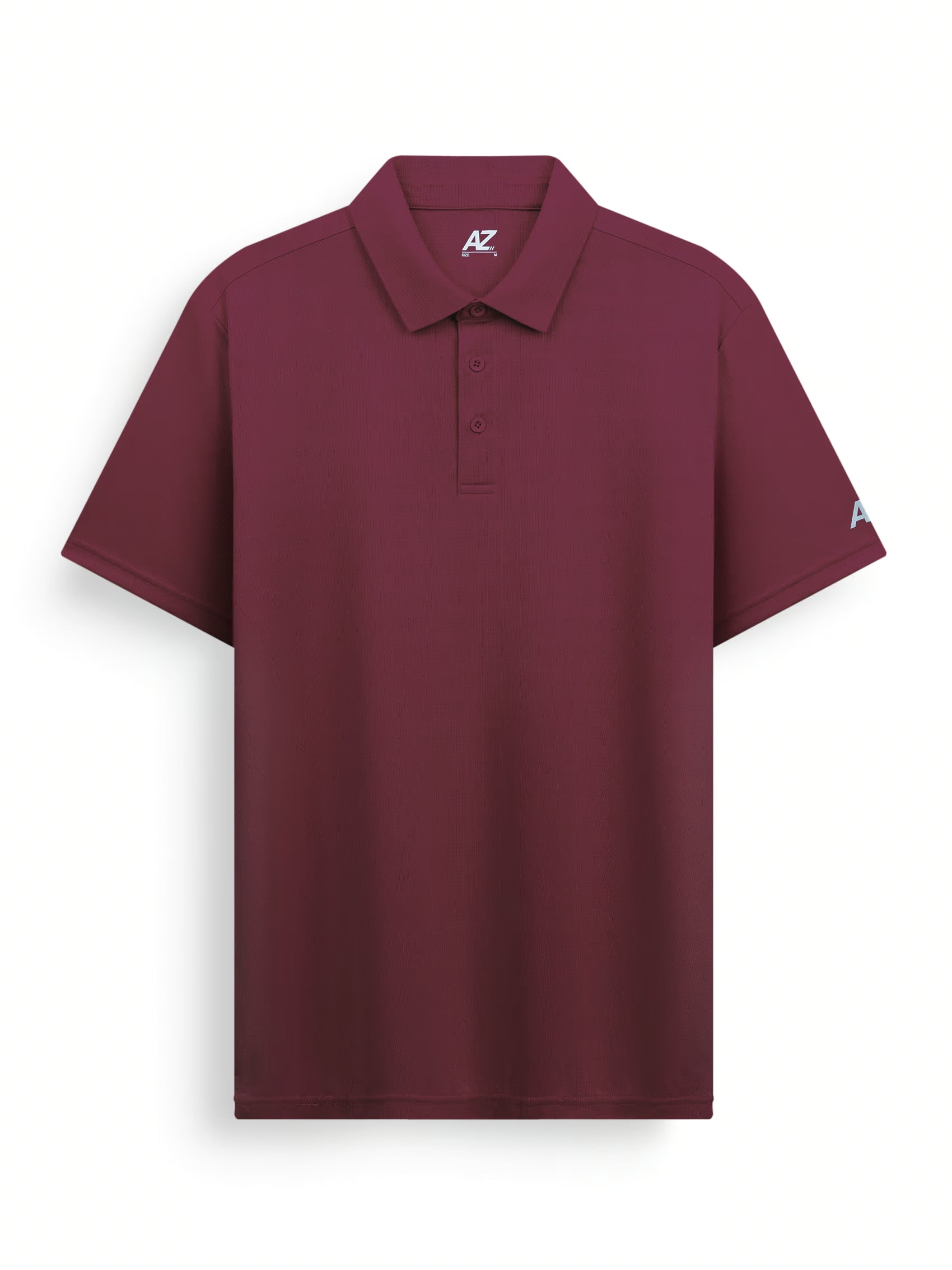 AIIZ Men's Quick Dry Active Polo Shirt (Dark Red / S)