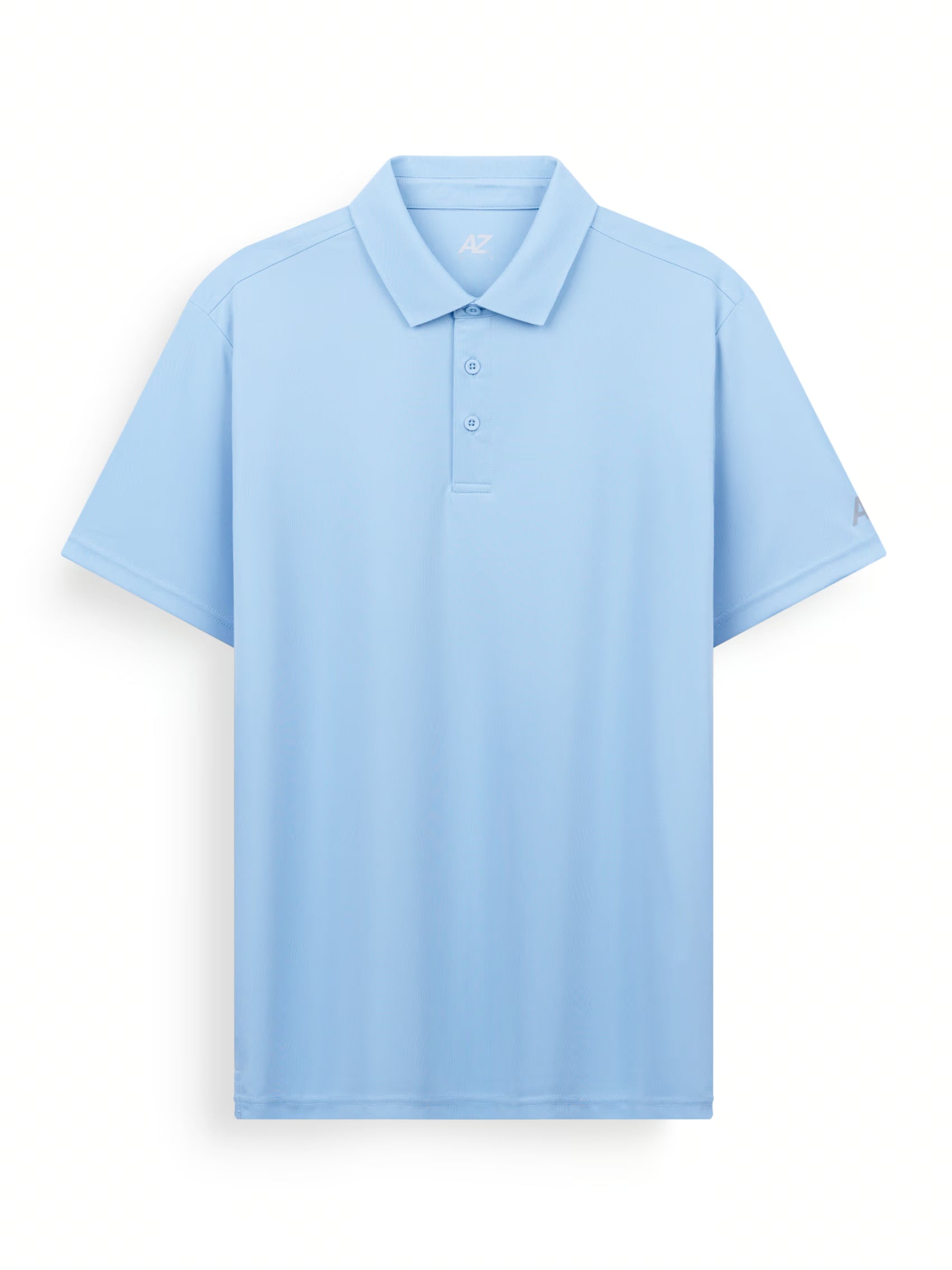 AIIZ Men's Quick Dry Active Polo Shirt (Light Blue / S)