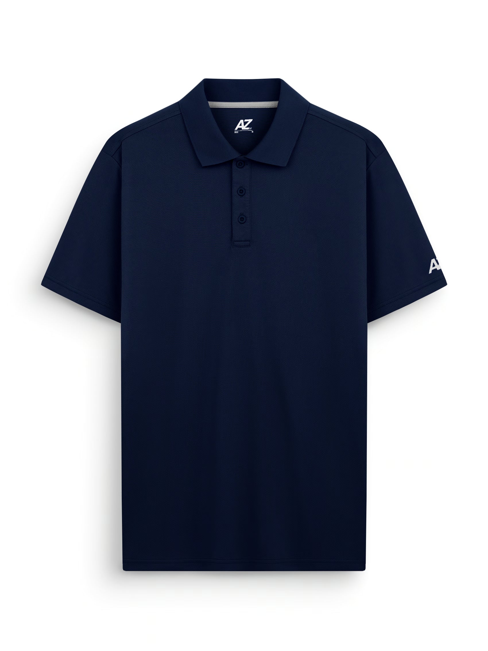 AIIZ Men's Mesh Quick Dry Active Polo Shirt (Navy / S)
