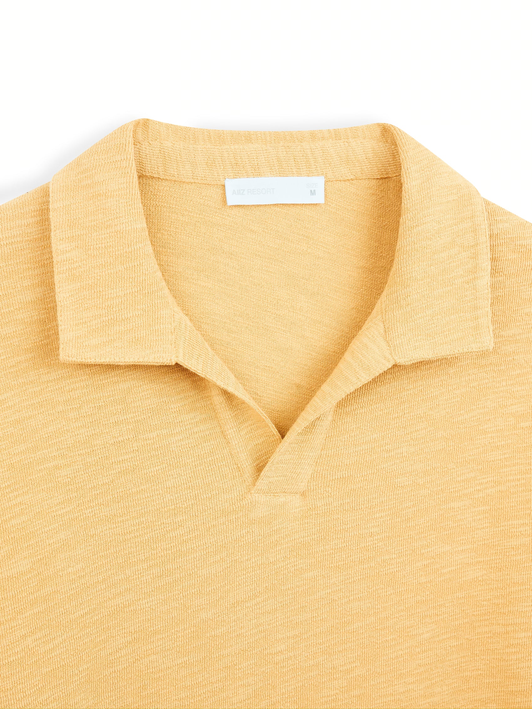 AIIZ Men's Open Collar Polo Shirt