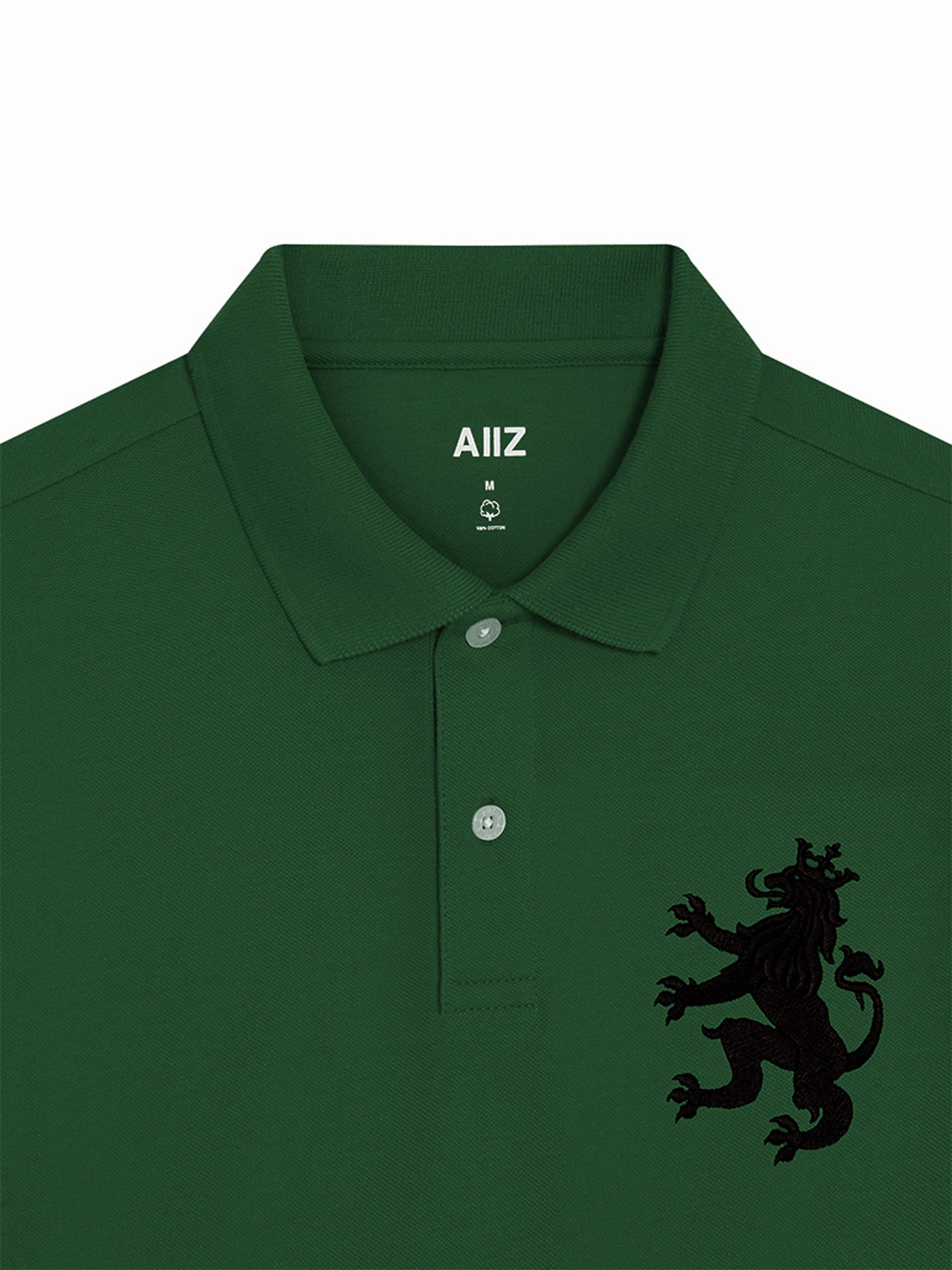 Men's Big Lion Pique Polo Shirts
