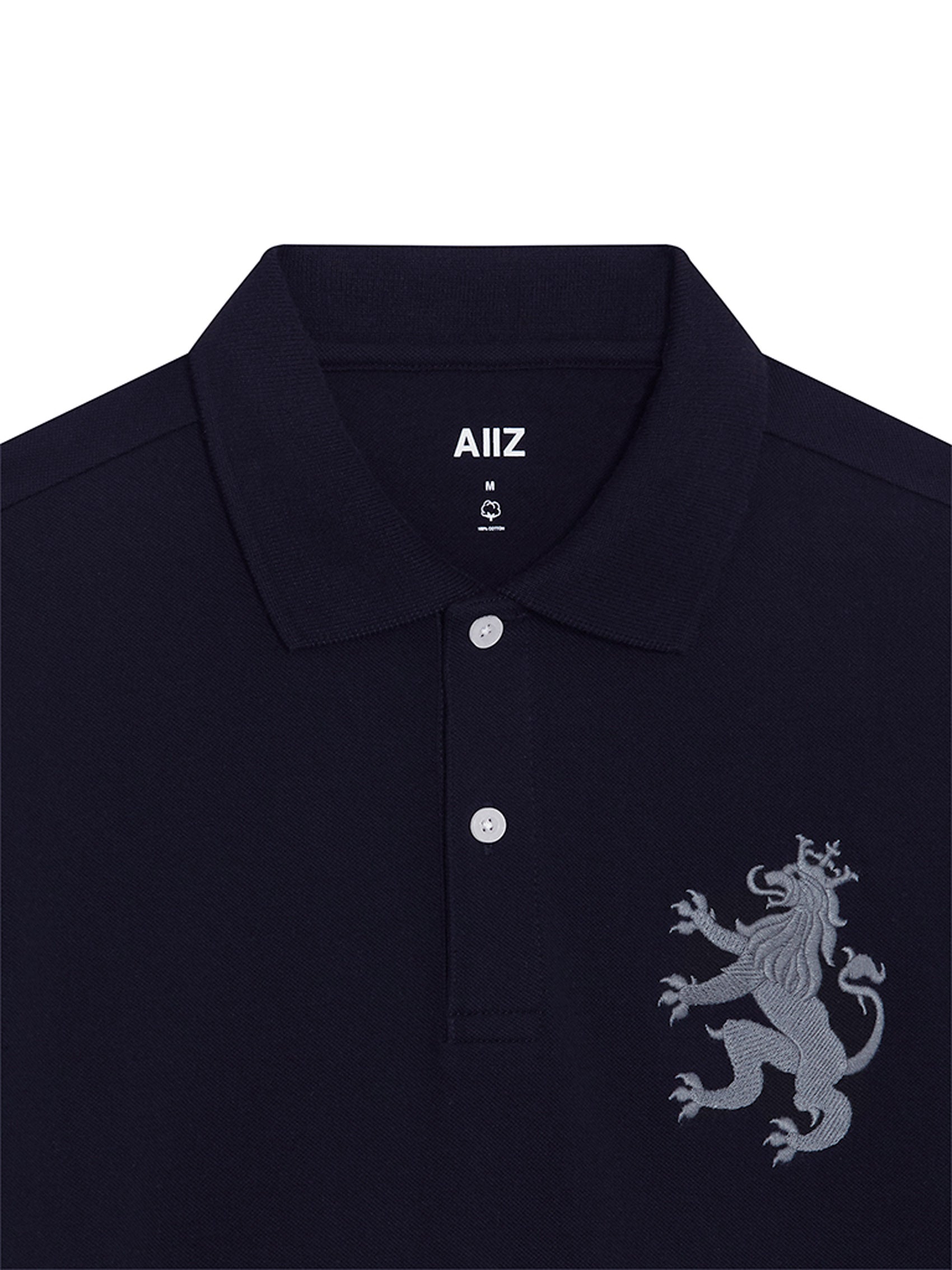 Men's Big Lion Pique Polo Shirts