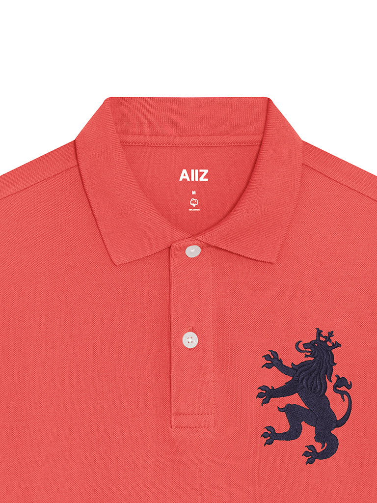 Men's Big Lion Pique Polo Shirts