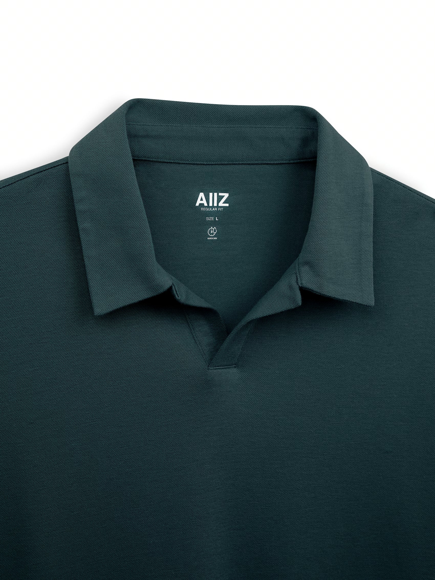 AIIZ Men’s Open Collar Polo Shirt