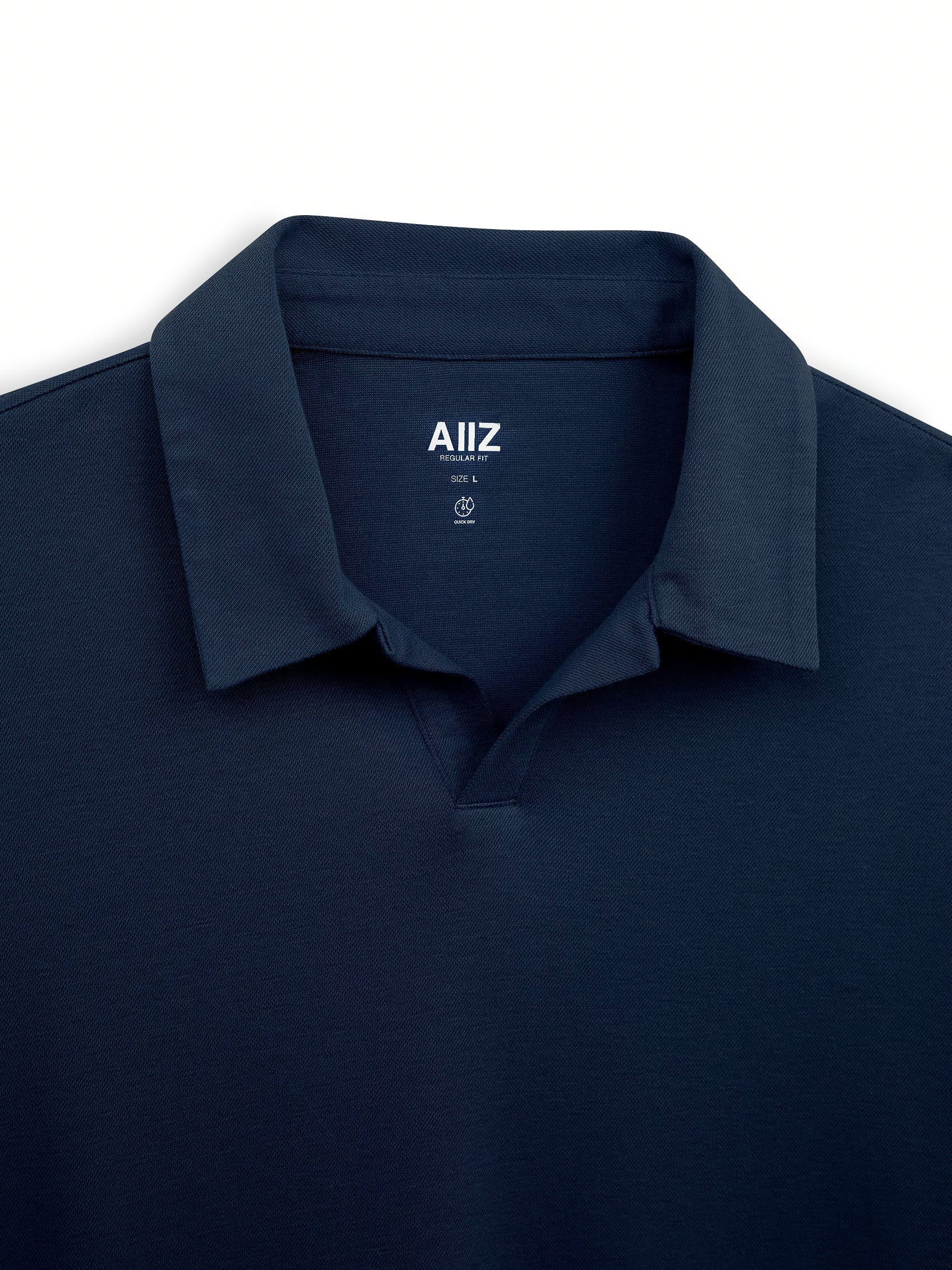 AIIZ Men’s Open Collar Polo Shirt