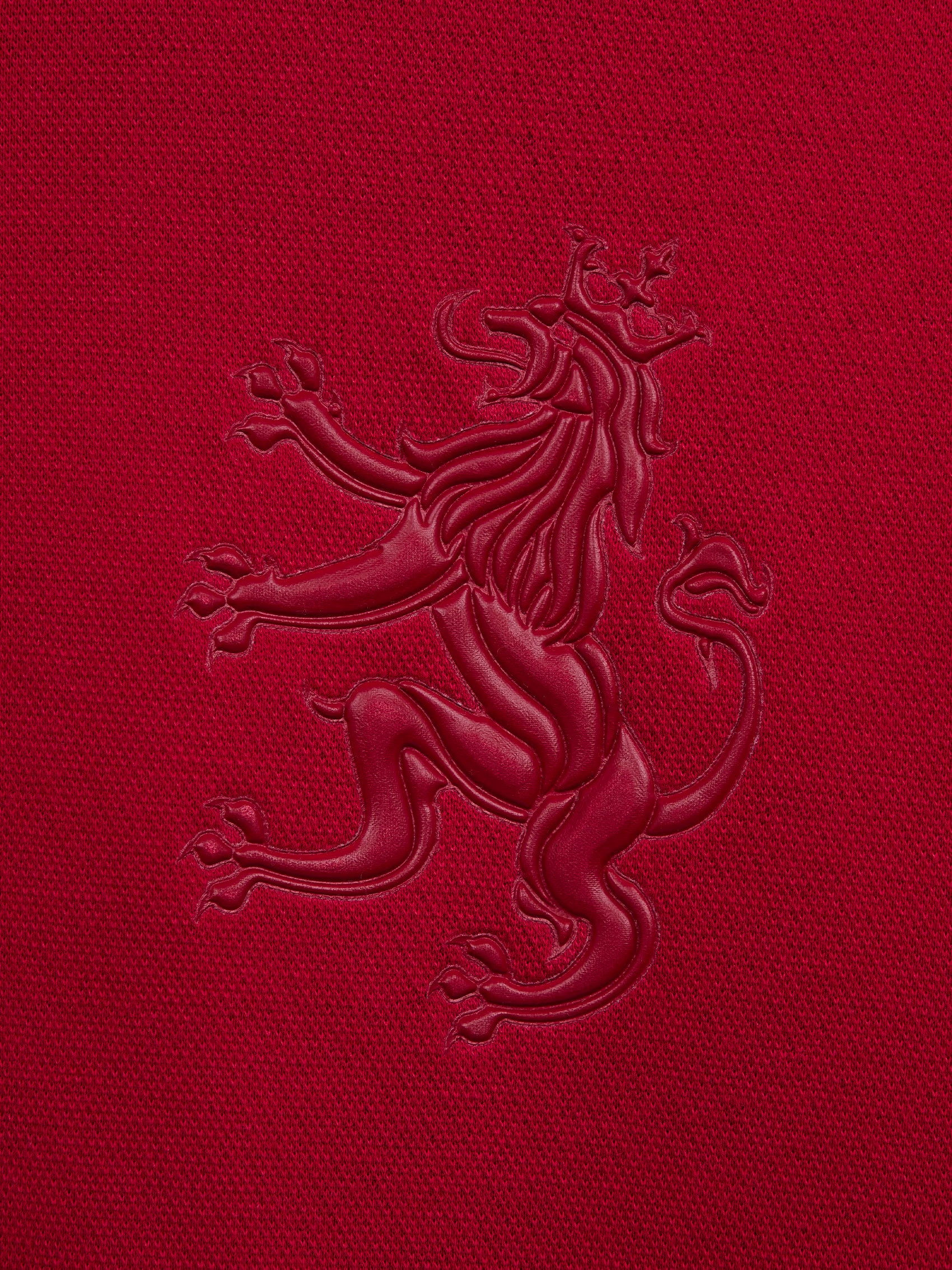 AIIZ Men's Big Lion Pique Polo Shirt