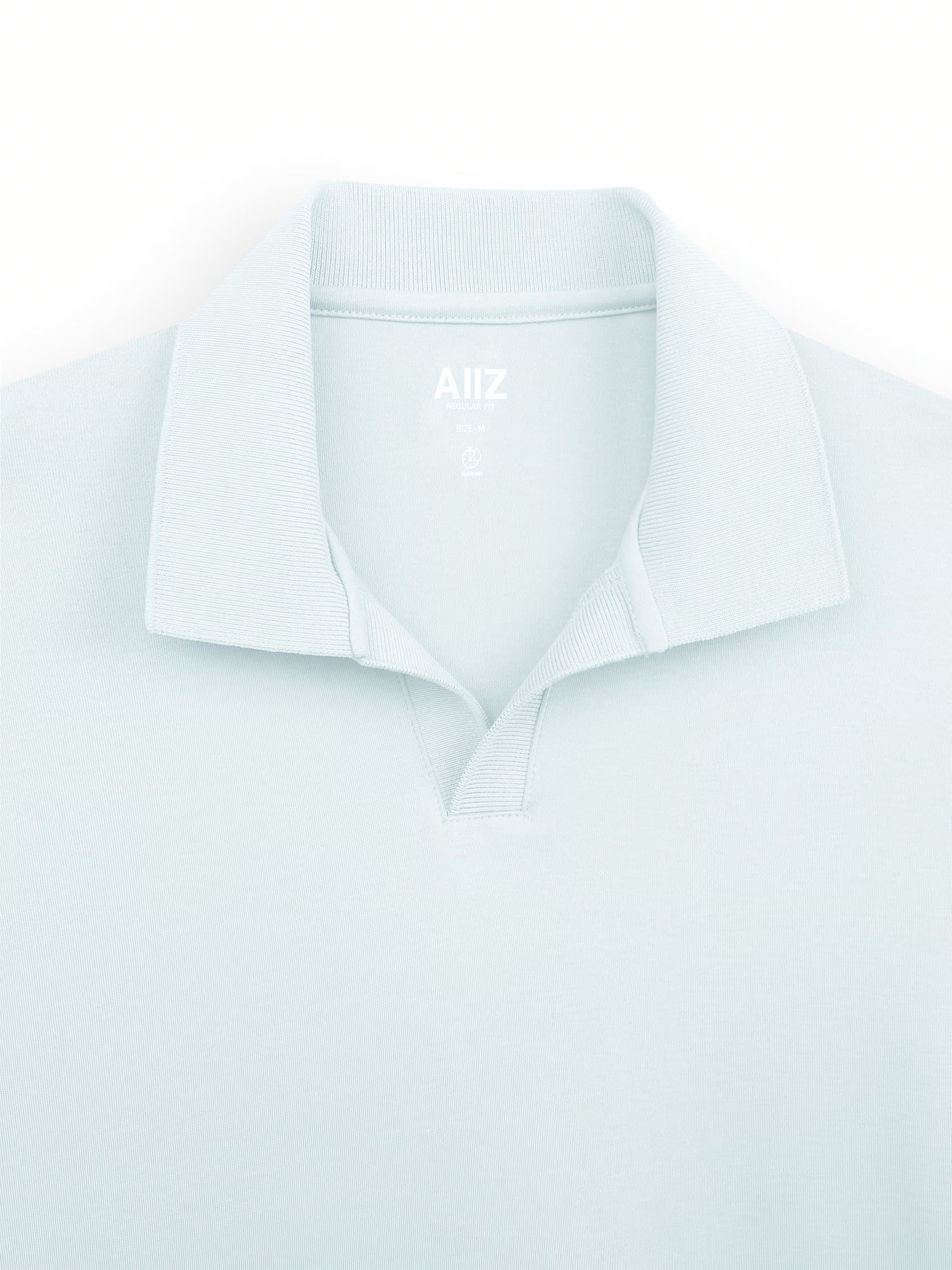 AIIZ Men's Open Collar Polo Shirt