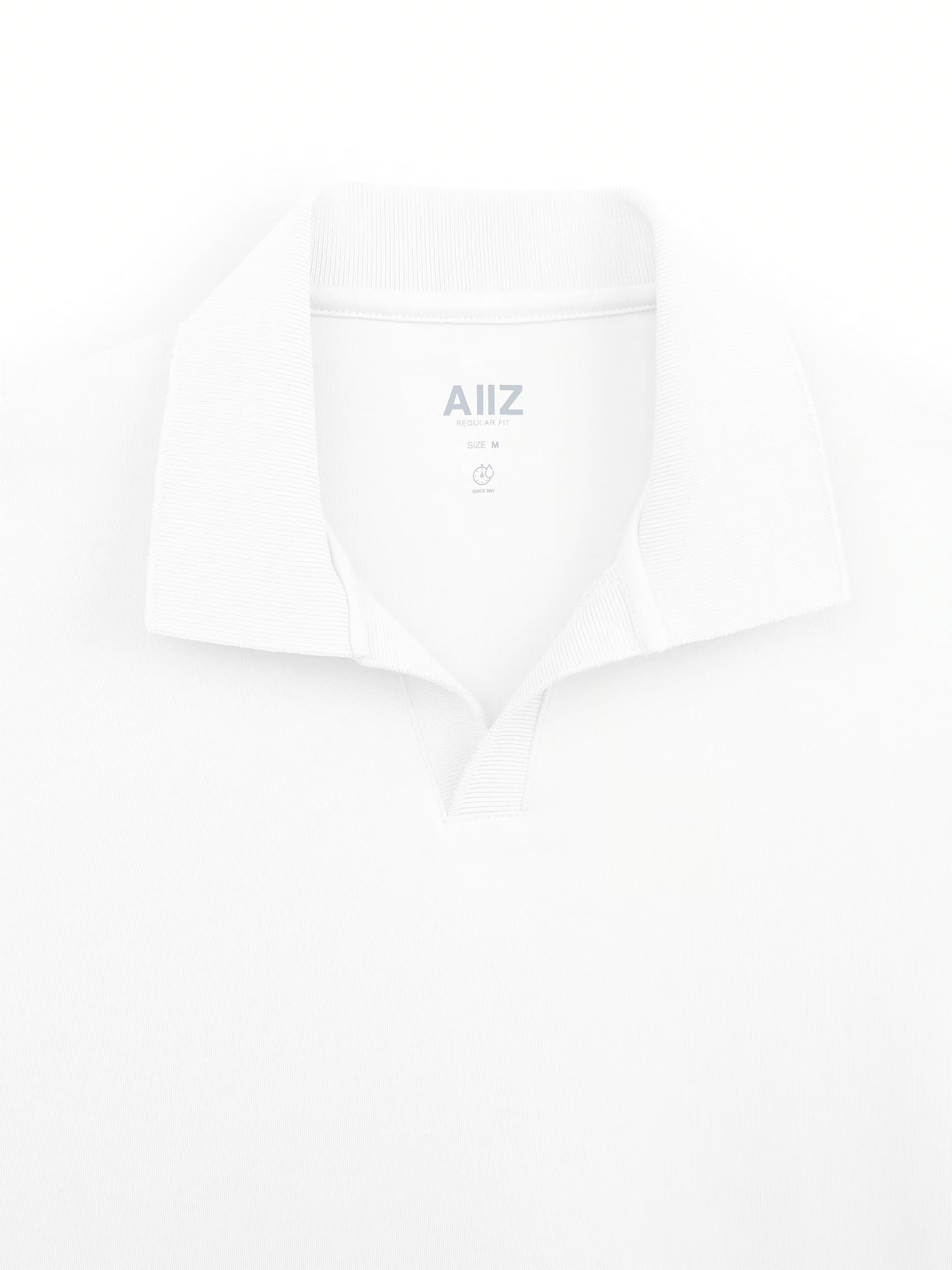 AIIZ Men's Open Collar Polo Shirt