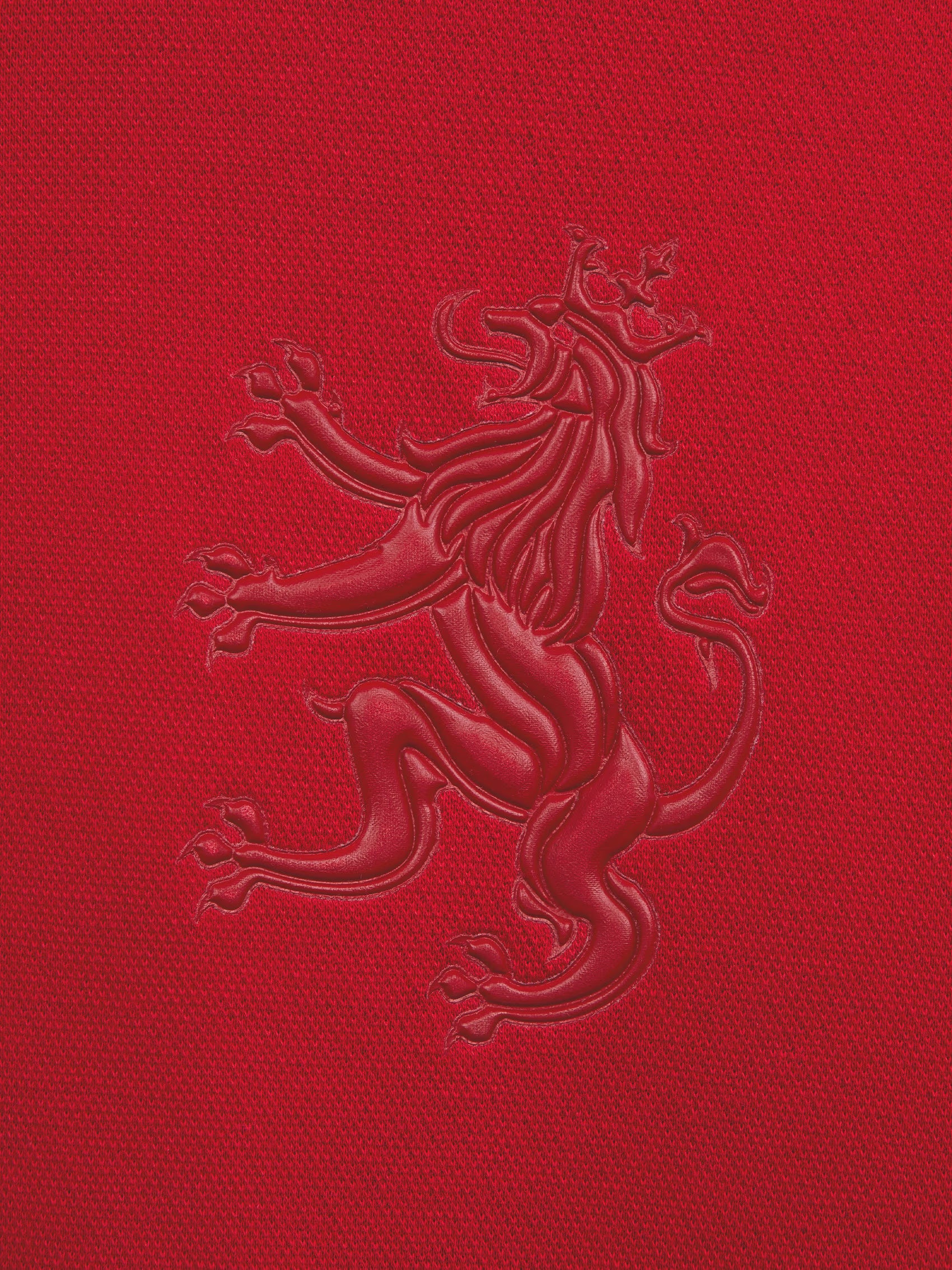 AIIZ Men's Big Lion Pique Polo Shirt