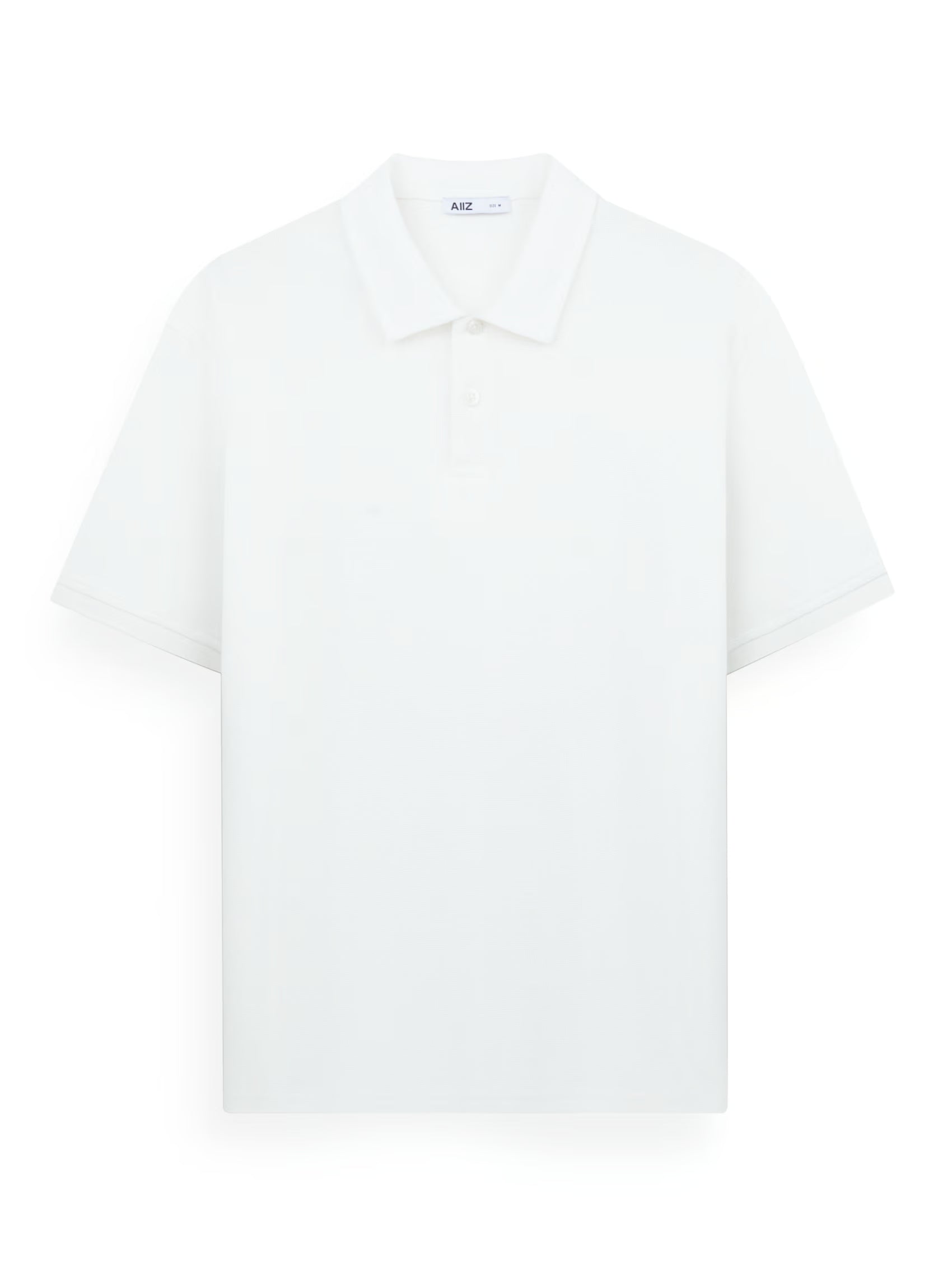 AIIZ Men's Solid Texture Polo Shirt