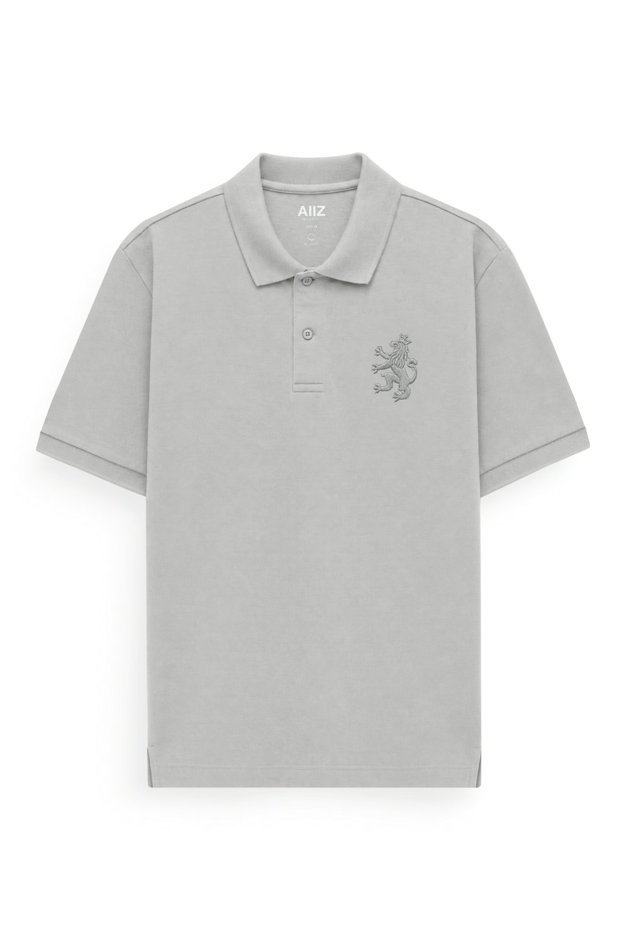 AIIZ Men's Lion Pique Polo Shirt