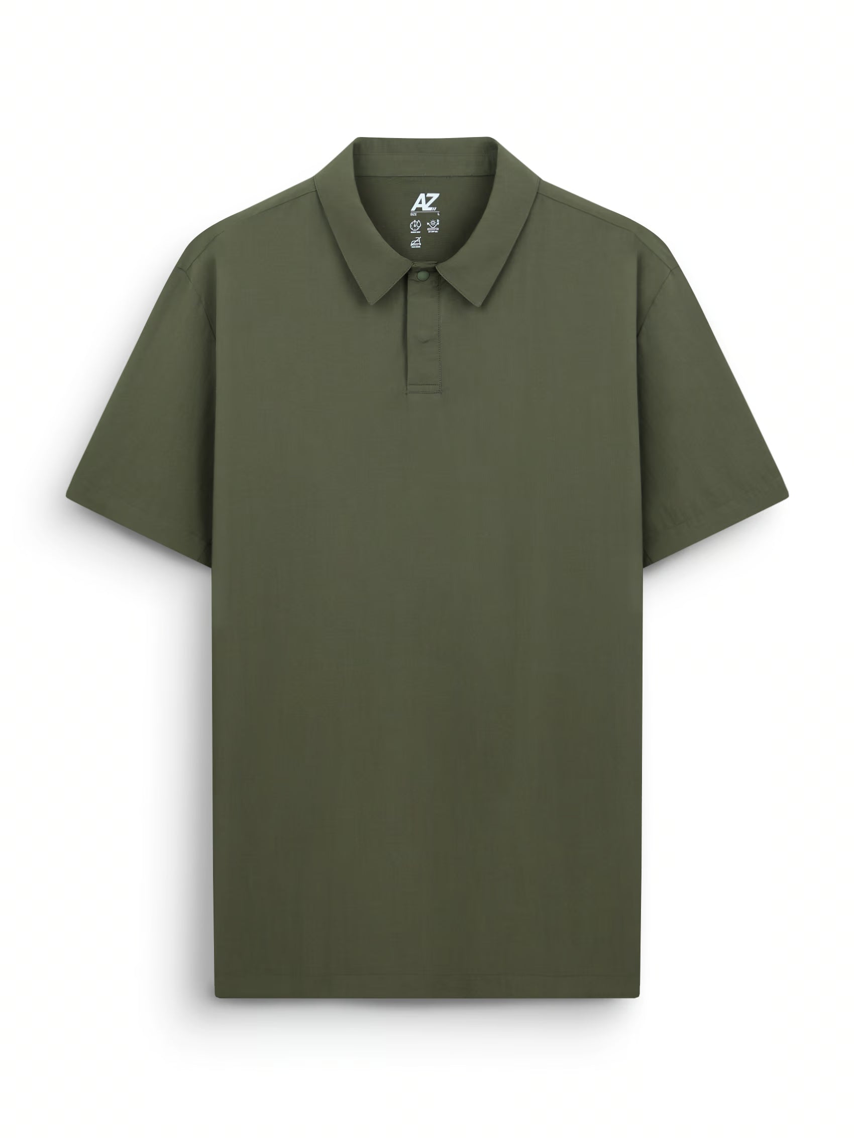 AIIZ Men's Quick Dry Active Polo Shirt (Olive / S)