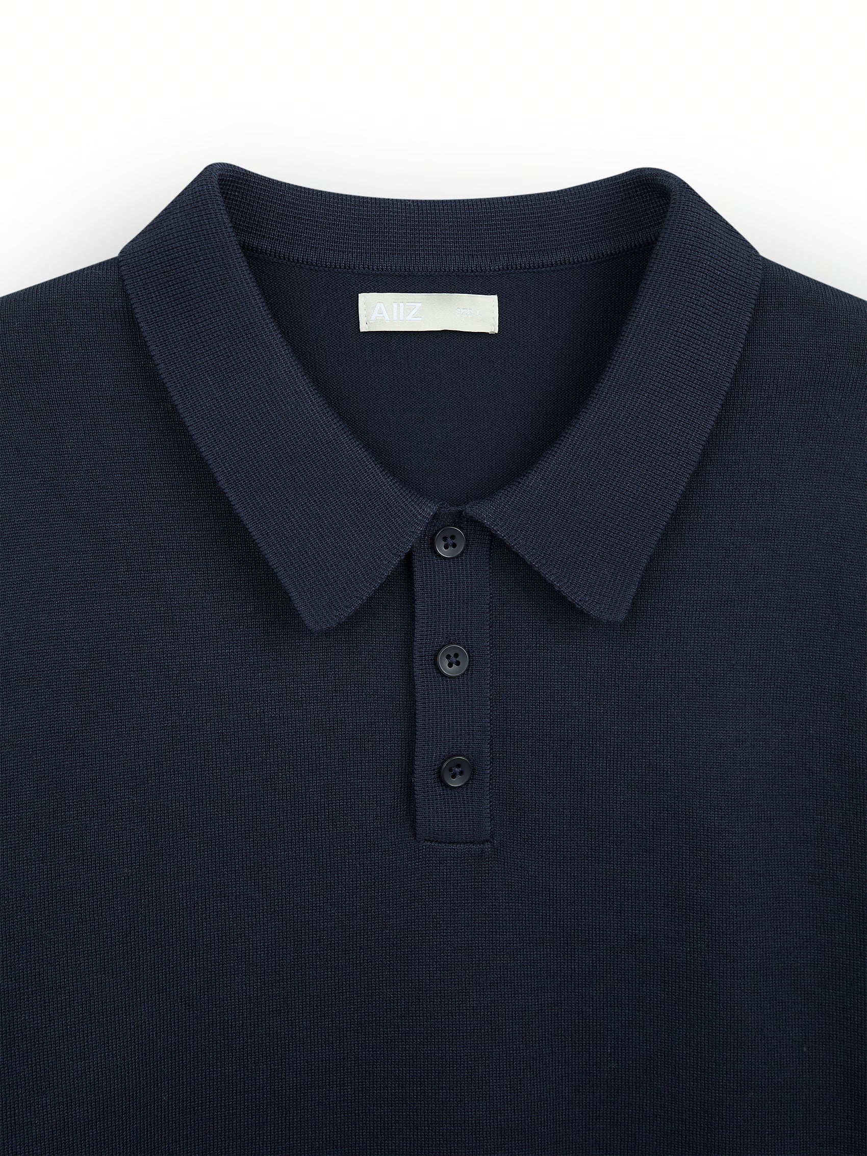 AIIZ Men's Lightweight Flatknit Polo Shirt