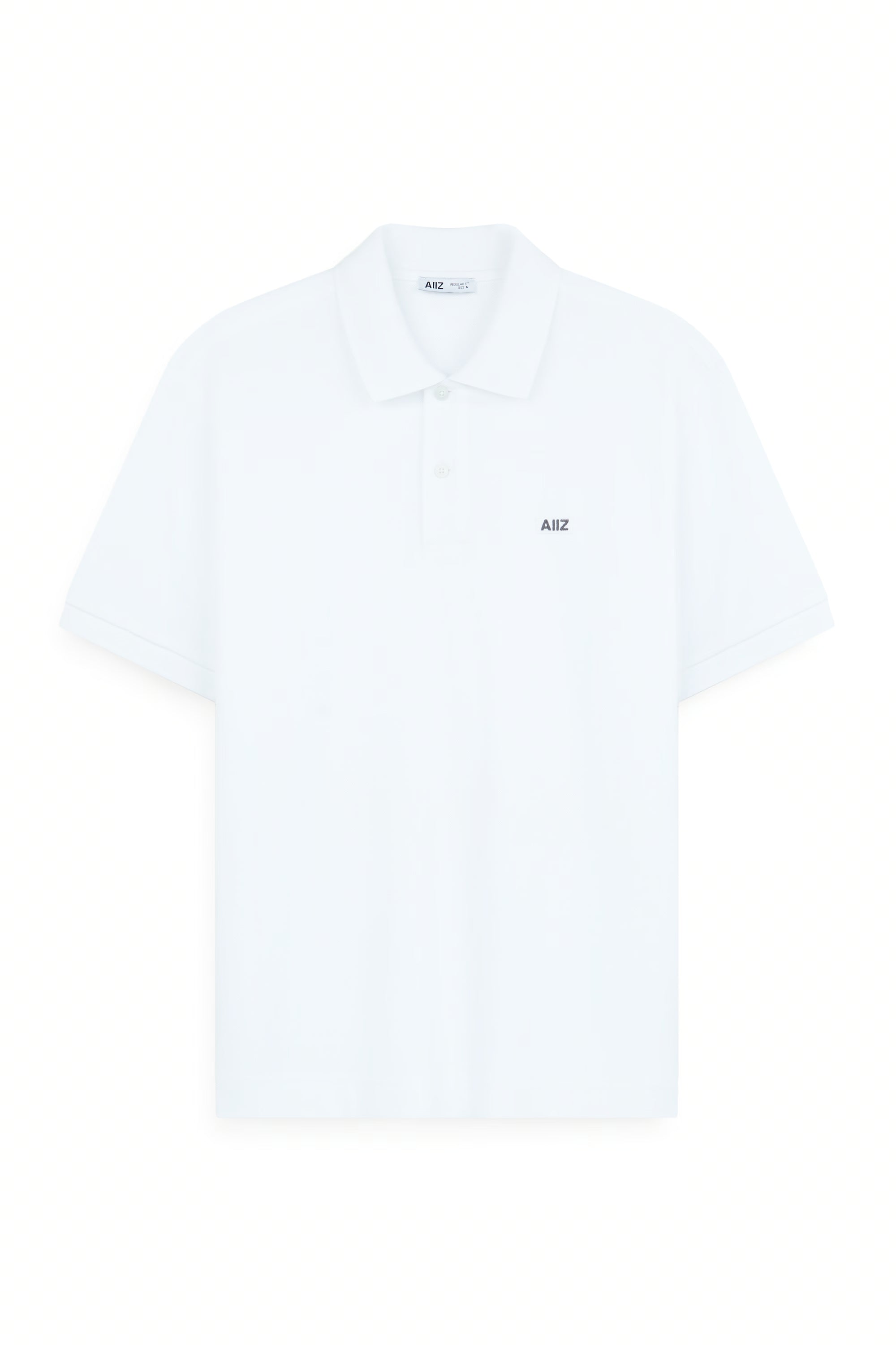 AIIZ Men’s AIIZ Logo Polo Shirt (White / S)