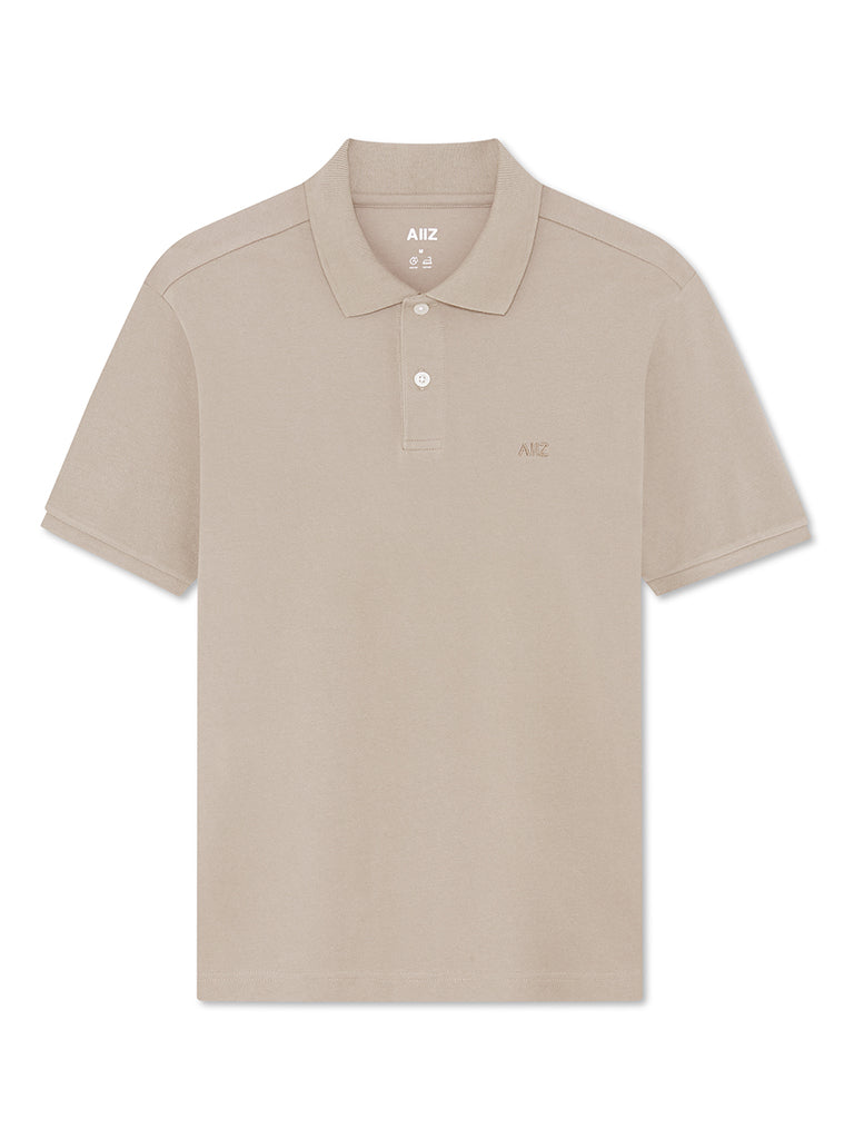 Men’s Cotton Polyester AIIZ Logo Polo Shirt