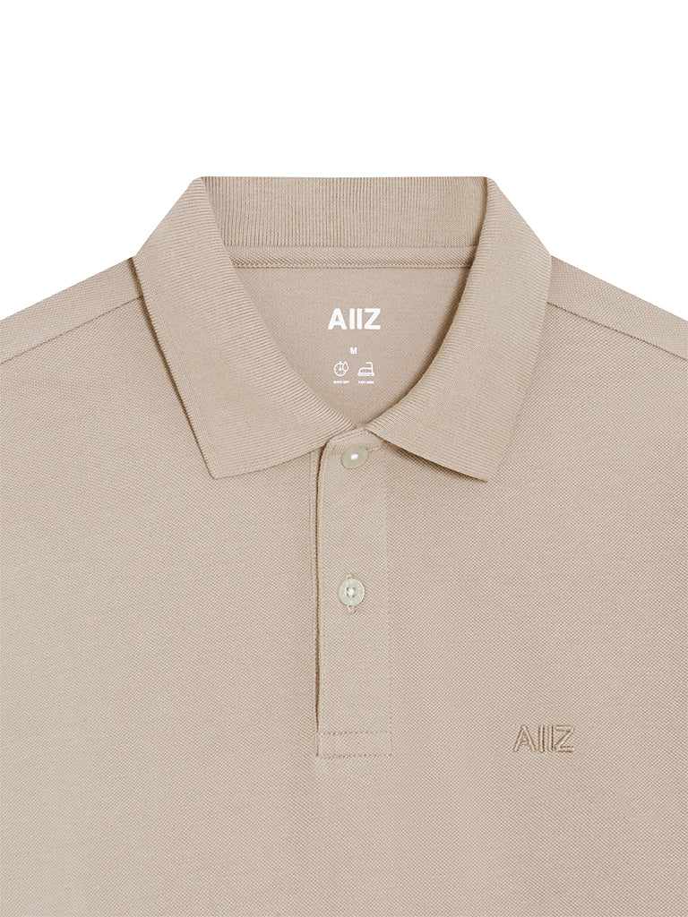 Men’s Cotton Polyester AIIZ Logo Polo Shirt